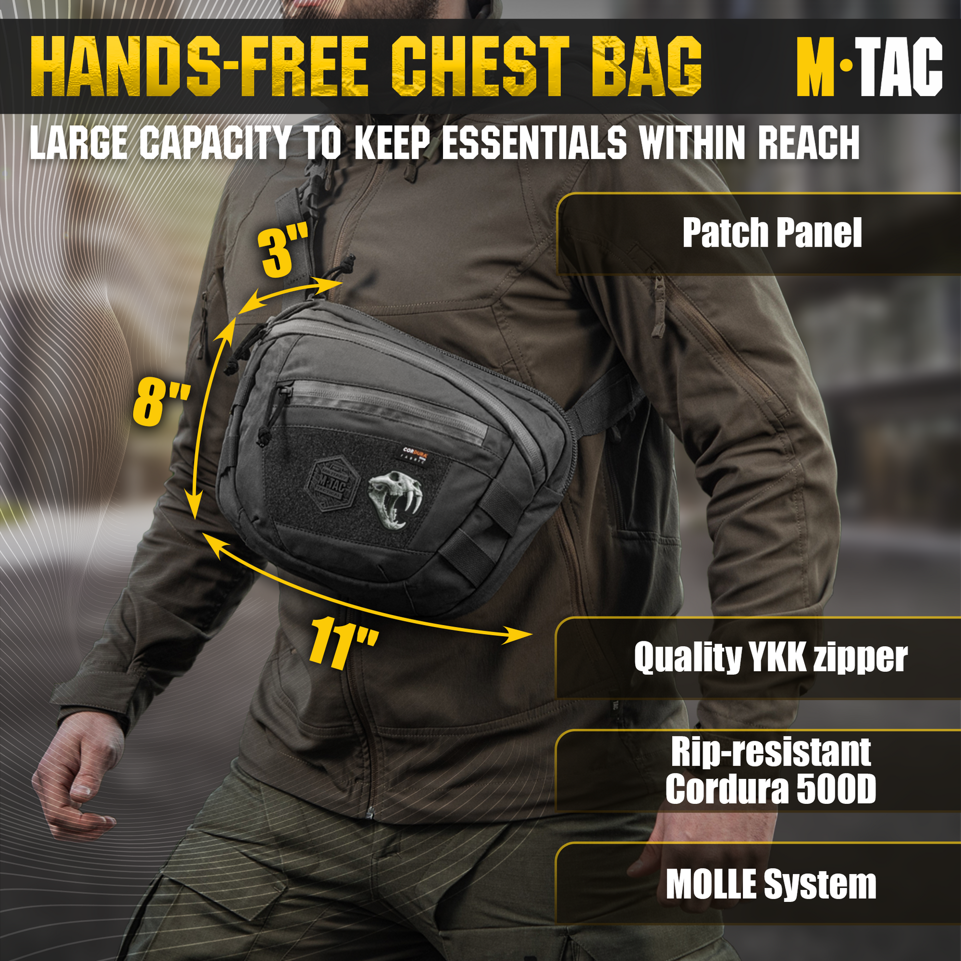 M-Tac Elite Sphaera Large Bag GenII with Loop Panel