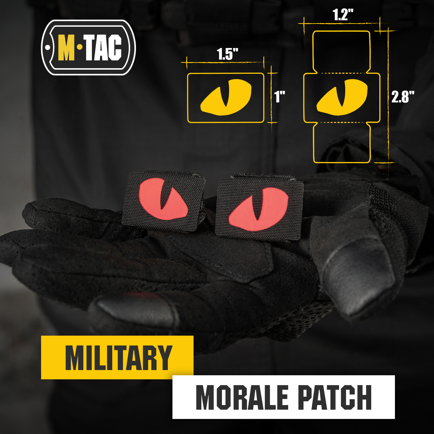 M-Tac patch Tiger Eyes Laser Cut (couple) - M-TAC