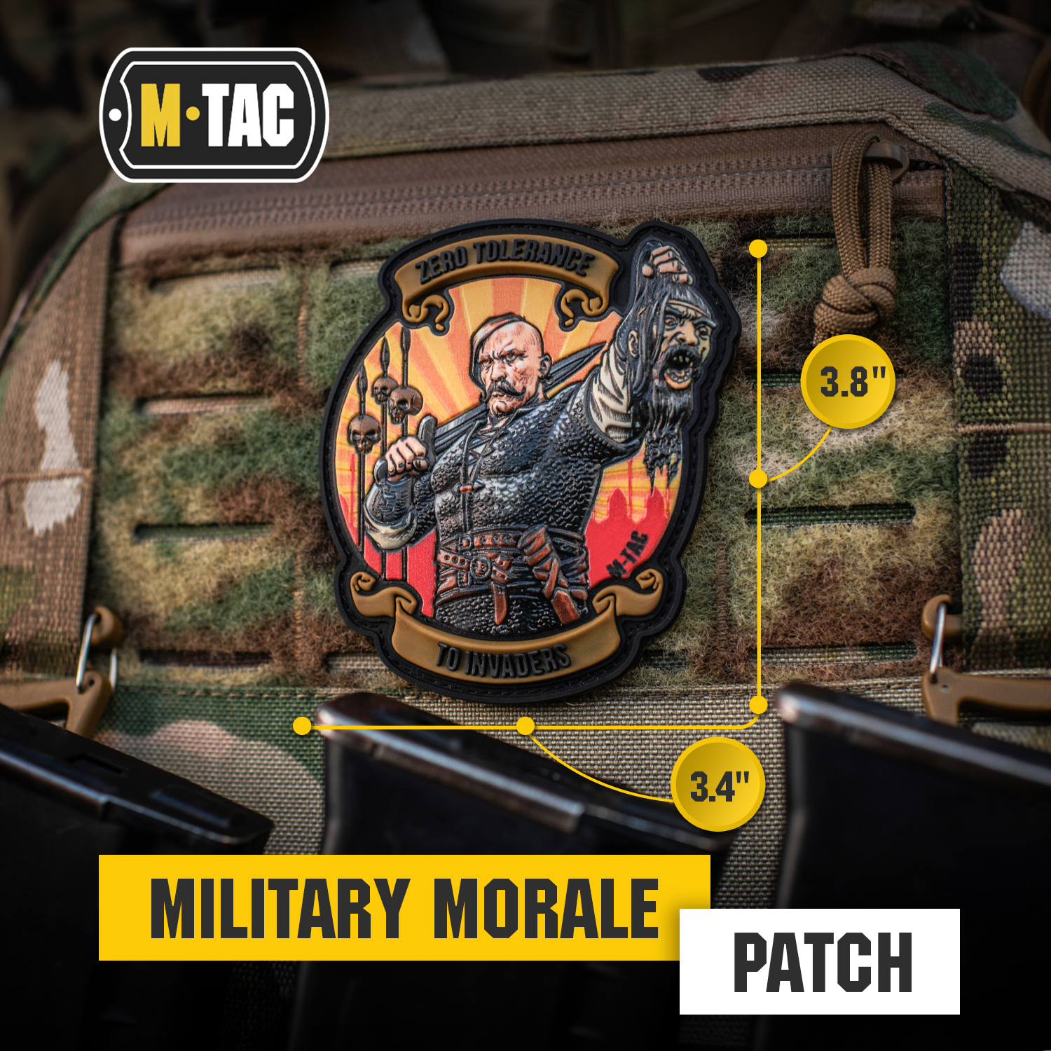 M-Tac Morale Patch Zero Tolerance PVC