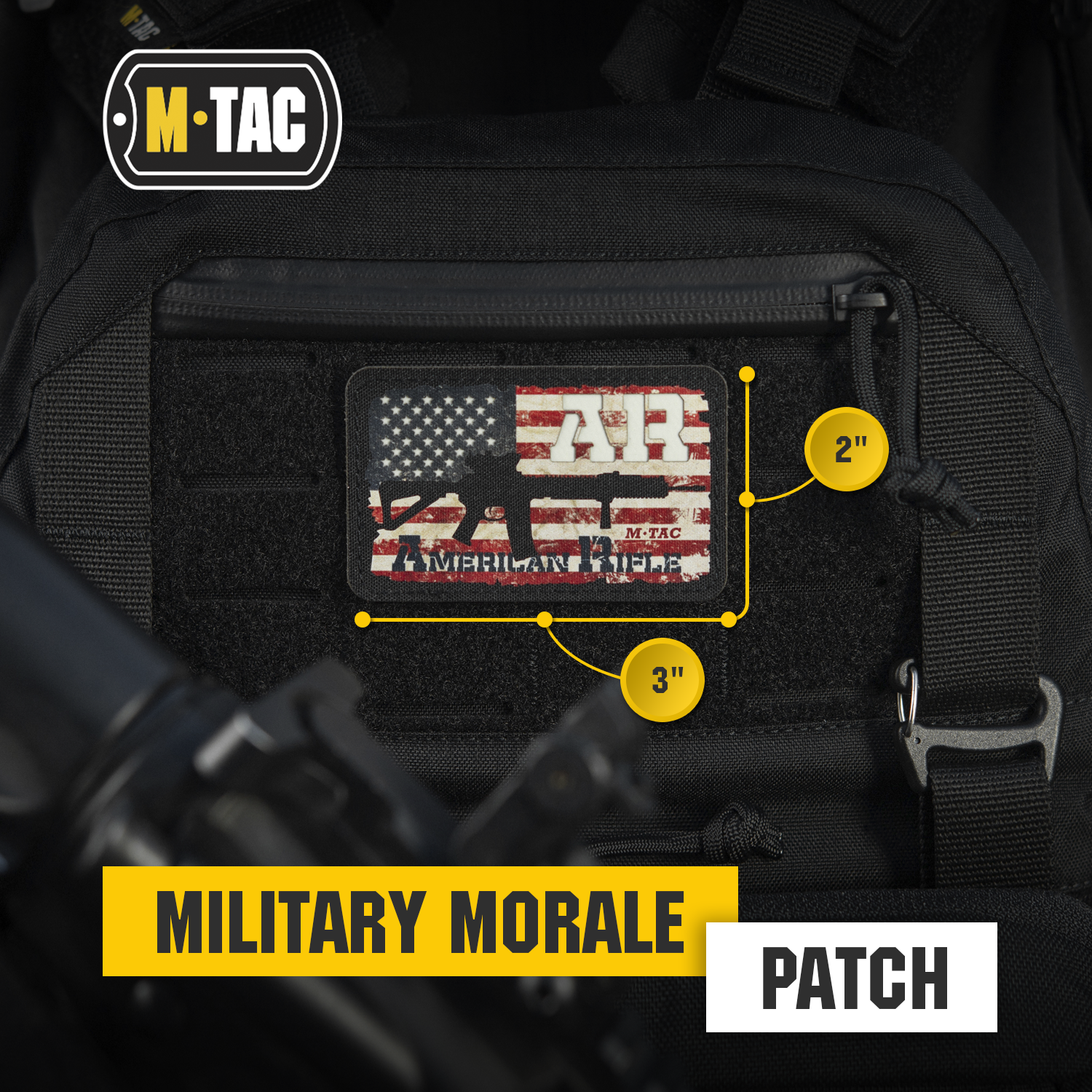 M-Tac Morale Patch AR-15