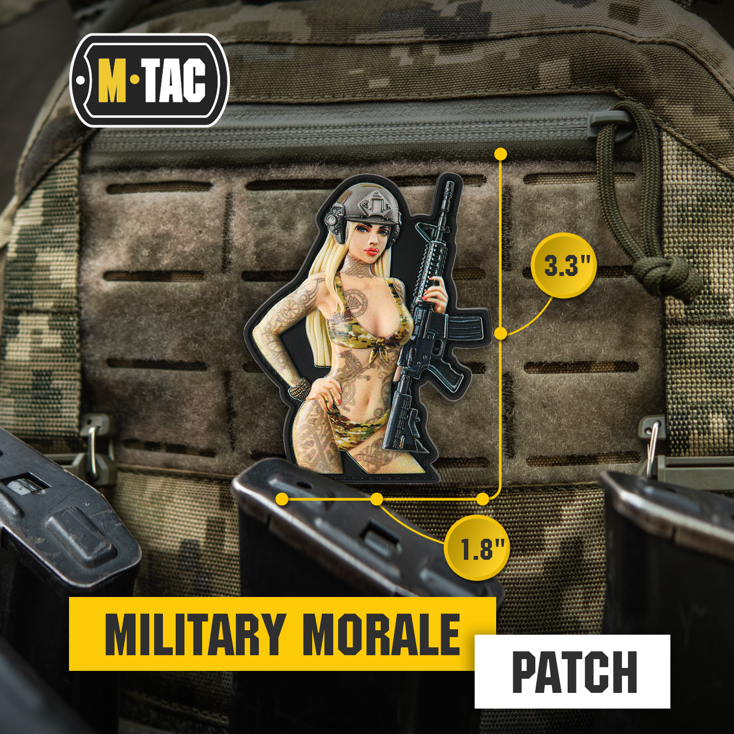 M-Tac Morale Patch Tactical Girl