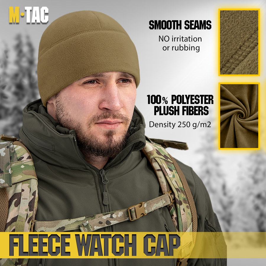 M-Tac Elite Fleece Watch Cap with Slimtex (250 g/m2)
