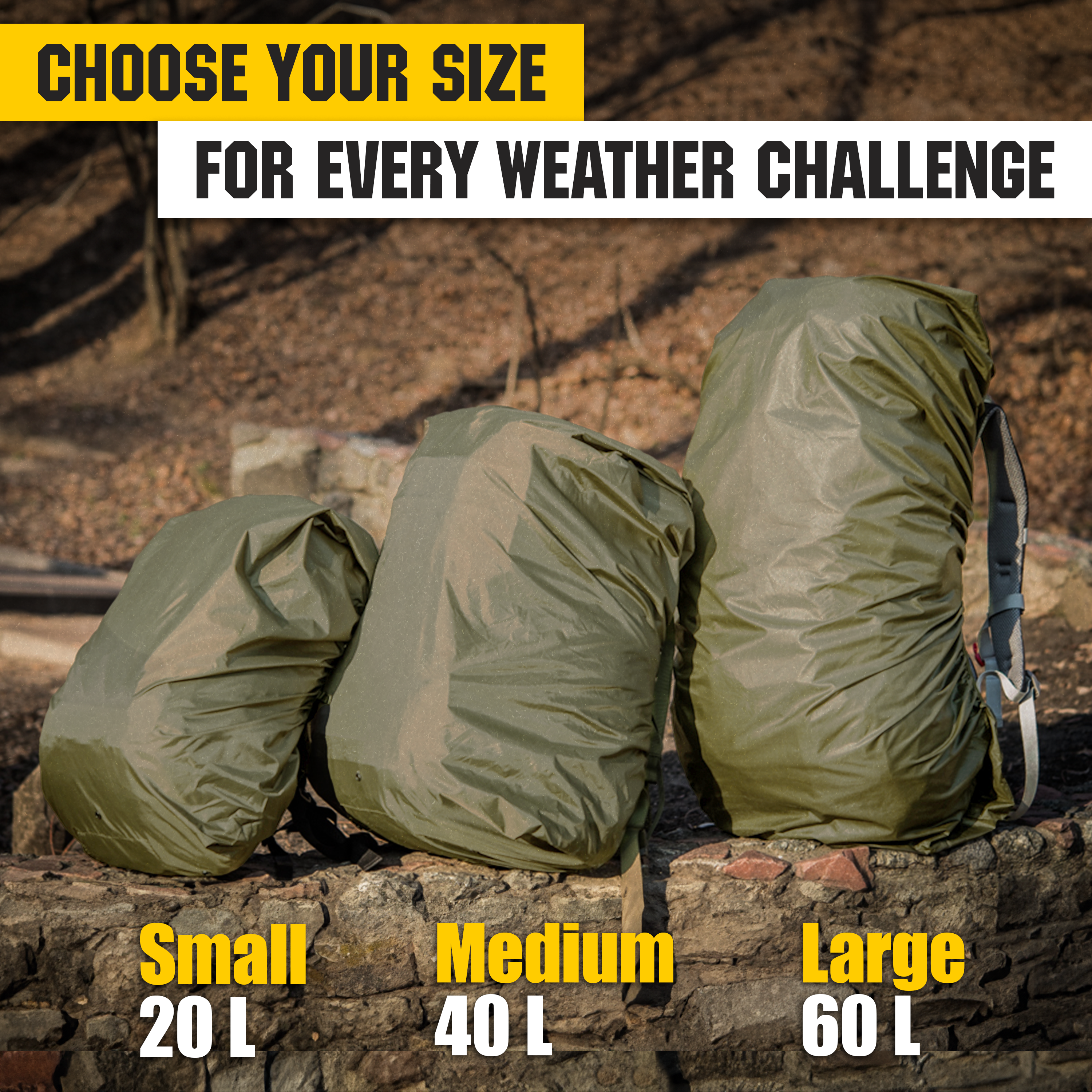 M-Tac Waterproof Backpack Cover - M-TAC