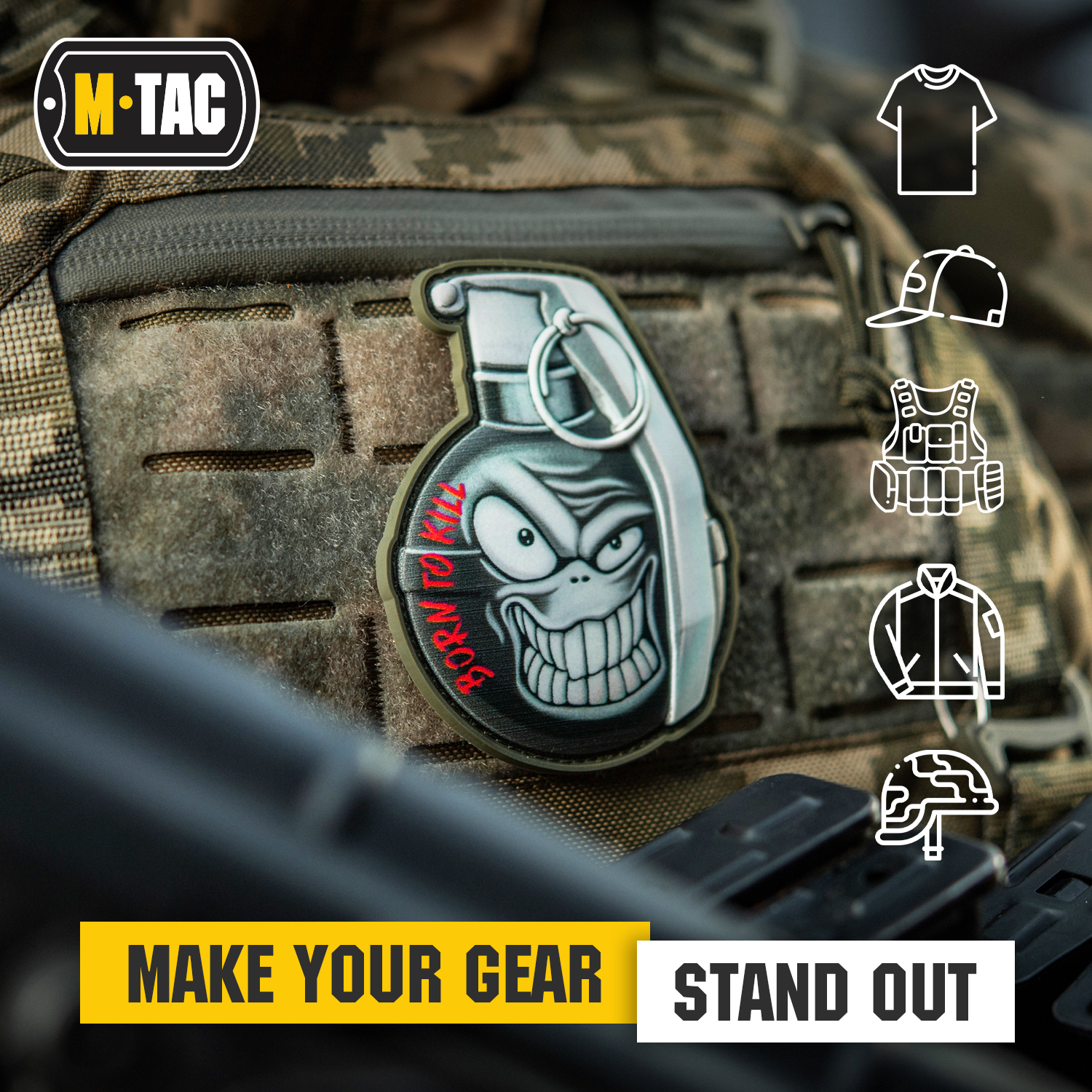 M-Tac Morale PVC 3D Patch M67