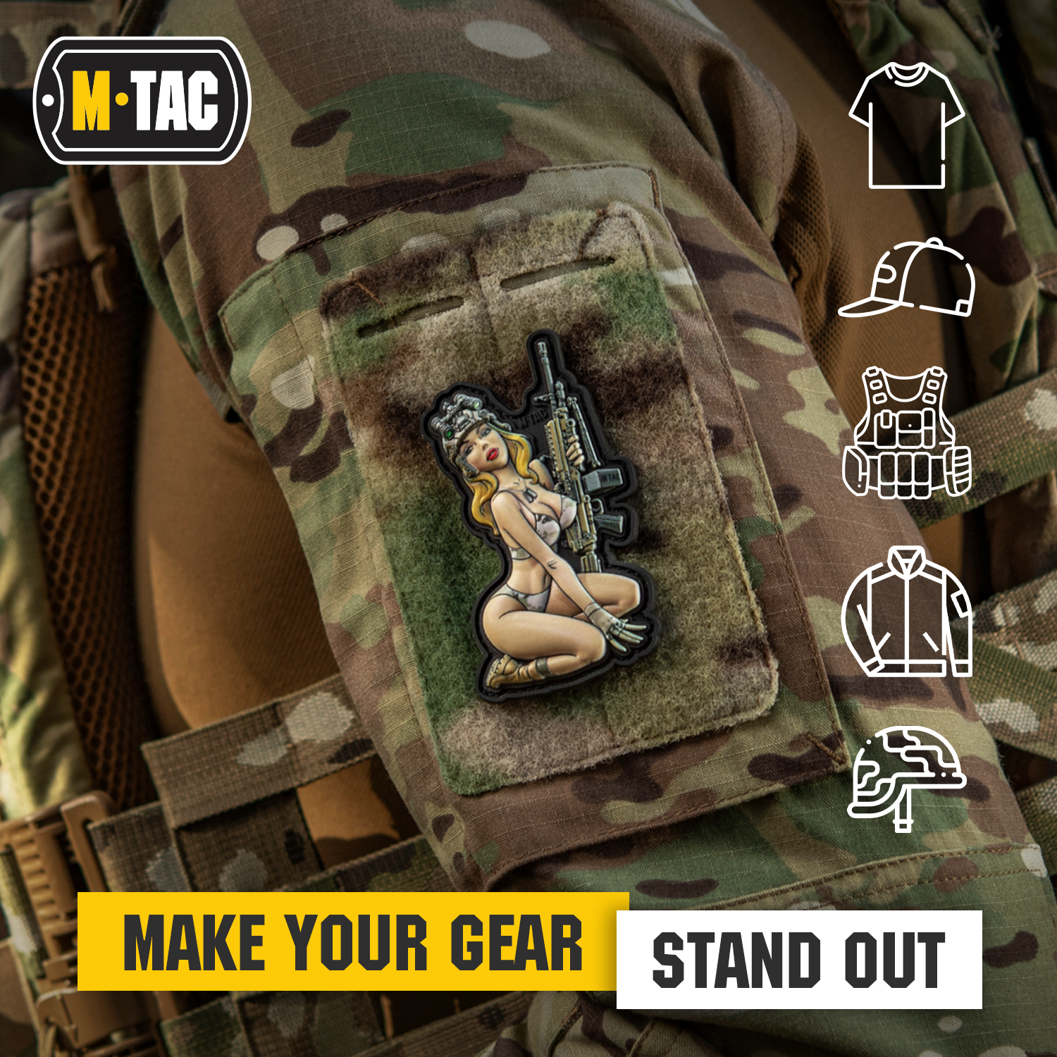 M-Tac Morale Patch Tactical Girl