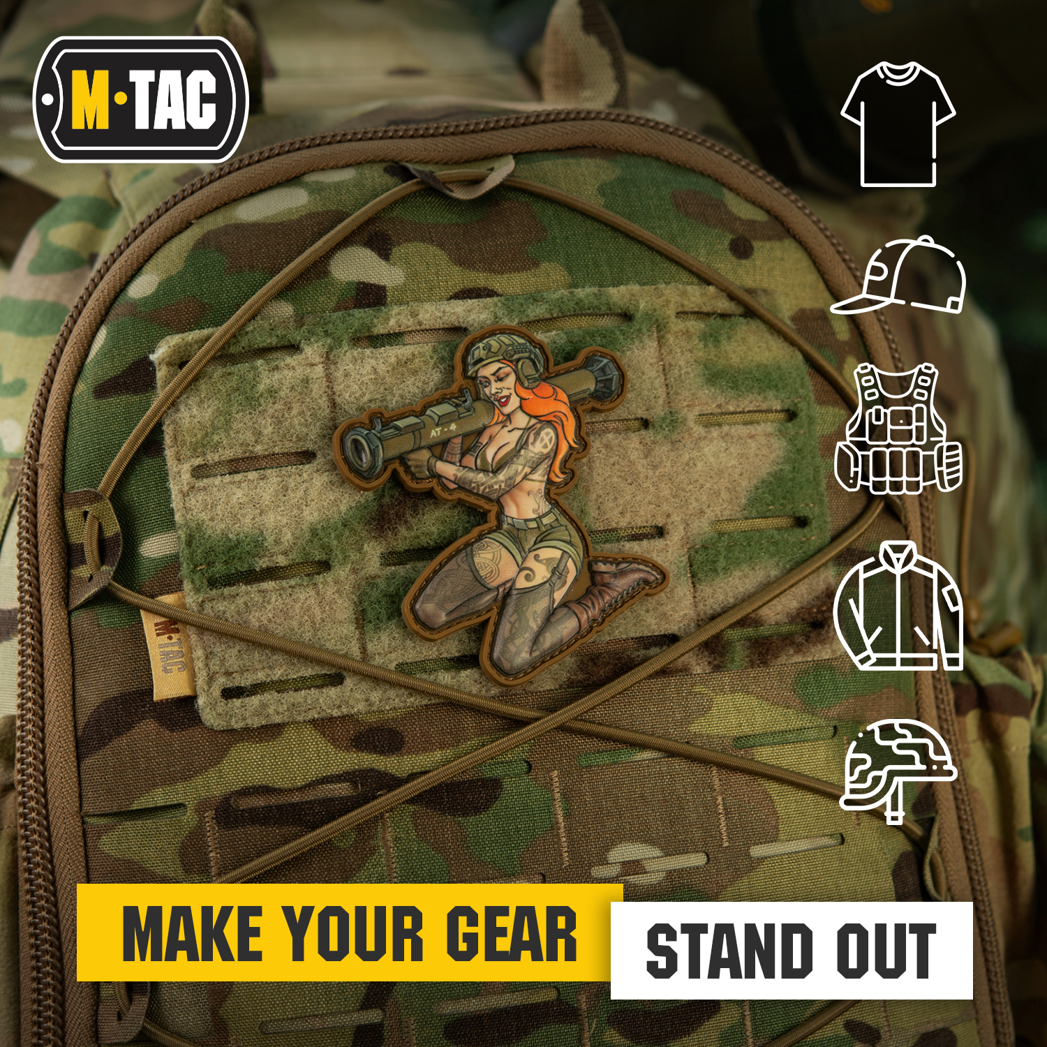 M-Tac Morale Patch Tactical Girl