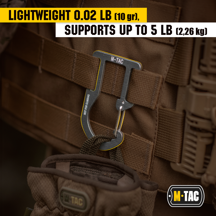 M-Tac Aluminum Carabiner for Backpack Molle