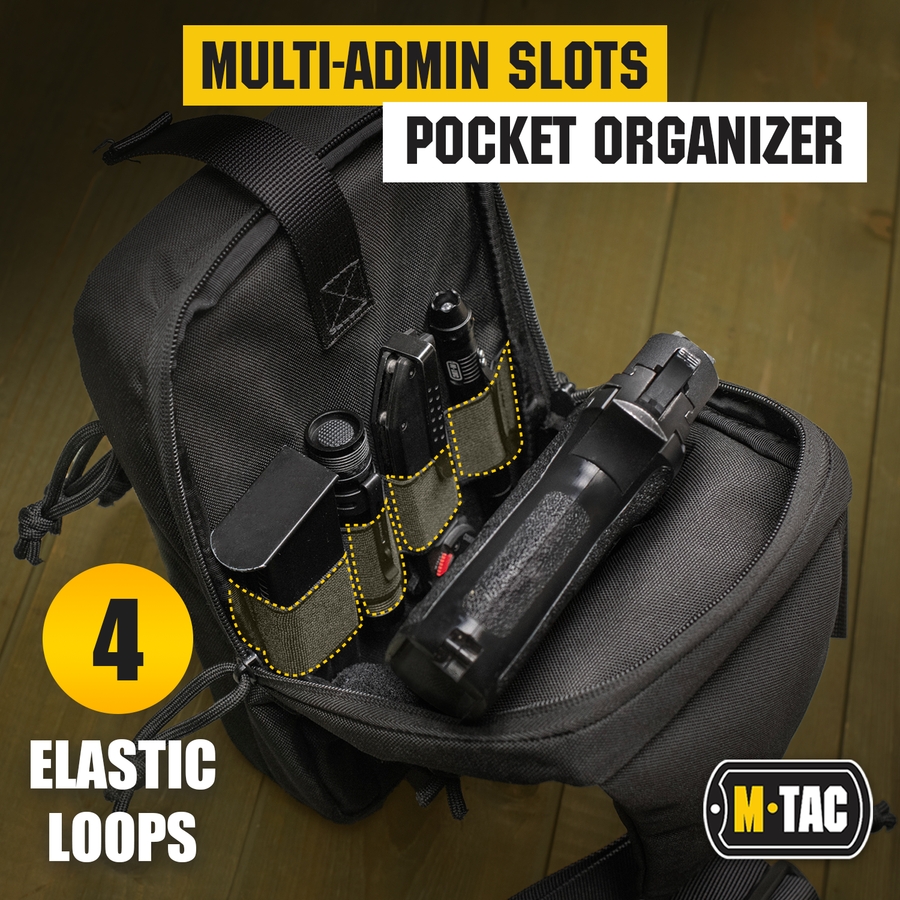M-Tac LEFT-HANDED Tactical Sling Bag for Men with Holster