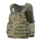 Camouflage tactical vest with M-Tac branding on a white background