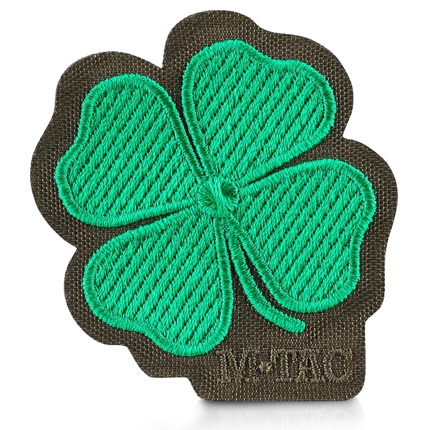 M-Tac Morale Patch Clover - Tactical Embroidered Military Badge with Hook Fastener Backing