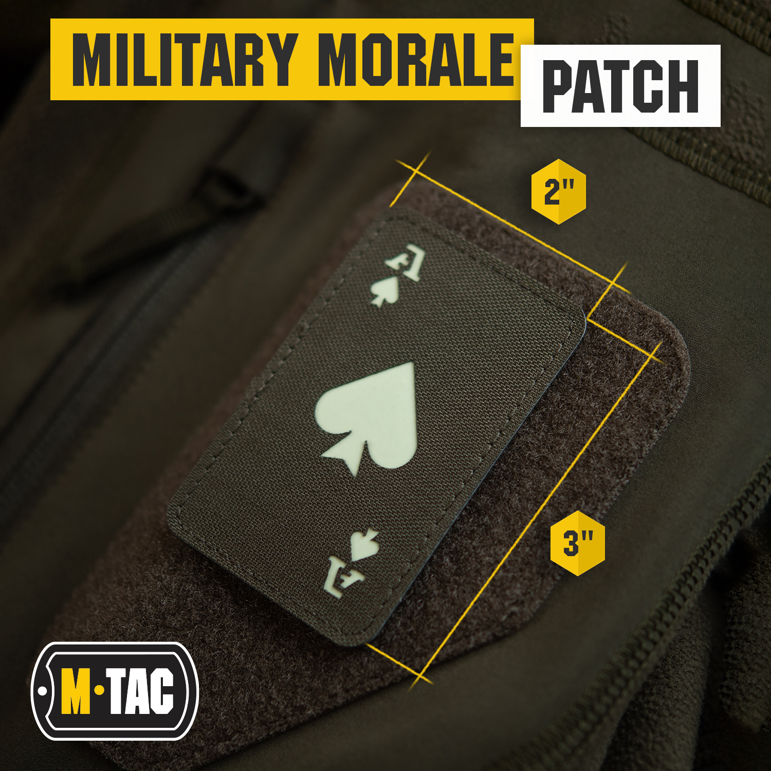 M-Tac patch Ace of Spades Laser Cut