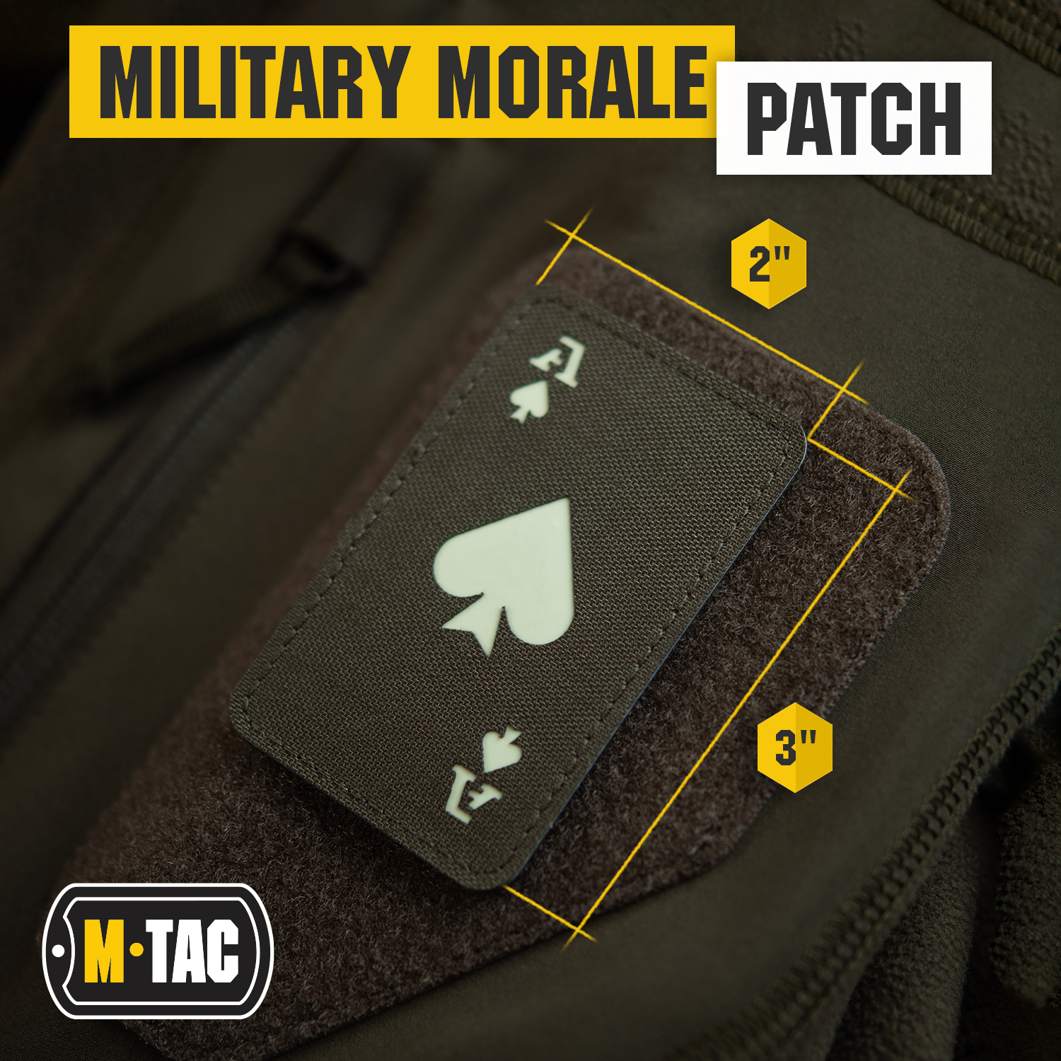 M-Tac patch Ace of Spades Laser Cut - M-TAC