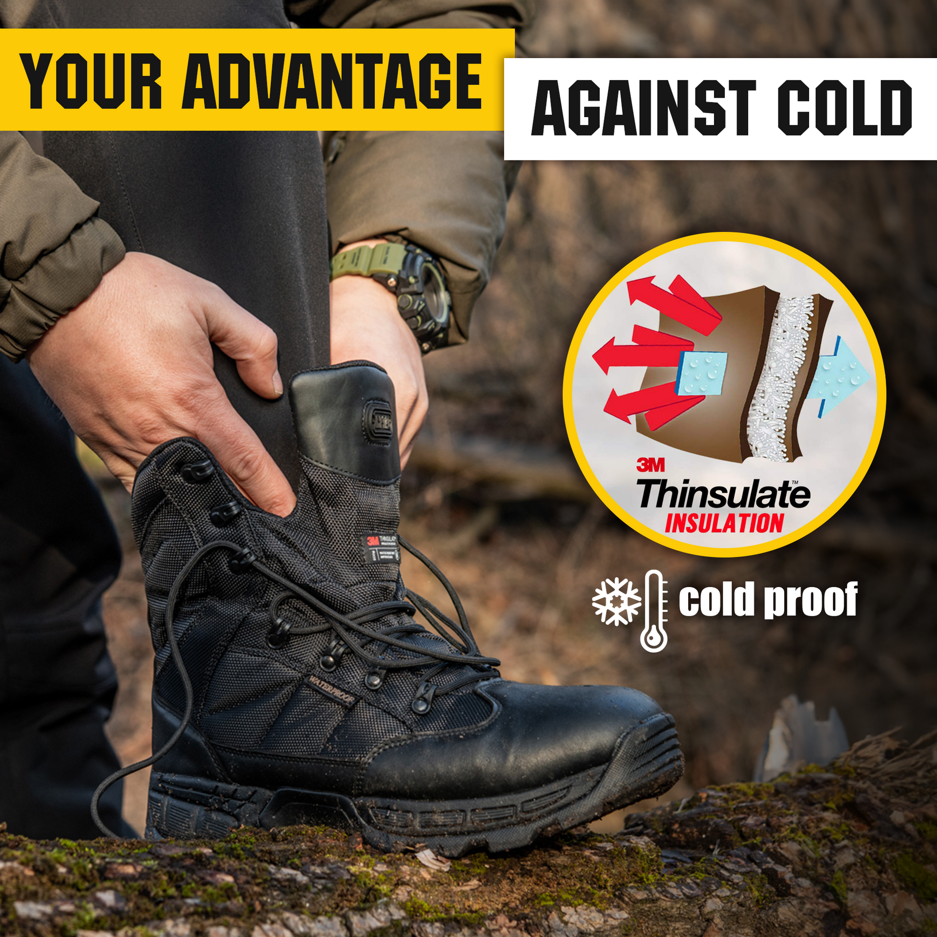 M-Tac Winter Tactical Boots Thinsulate