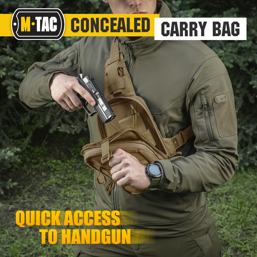 M-Tac Sling Pistol Bag with Loop Panel Elite