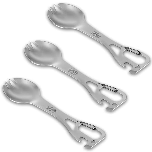 M-Tac Spork Cutlery set with a Carabiner (Set of 3)