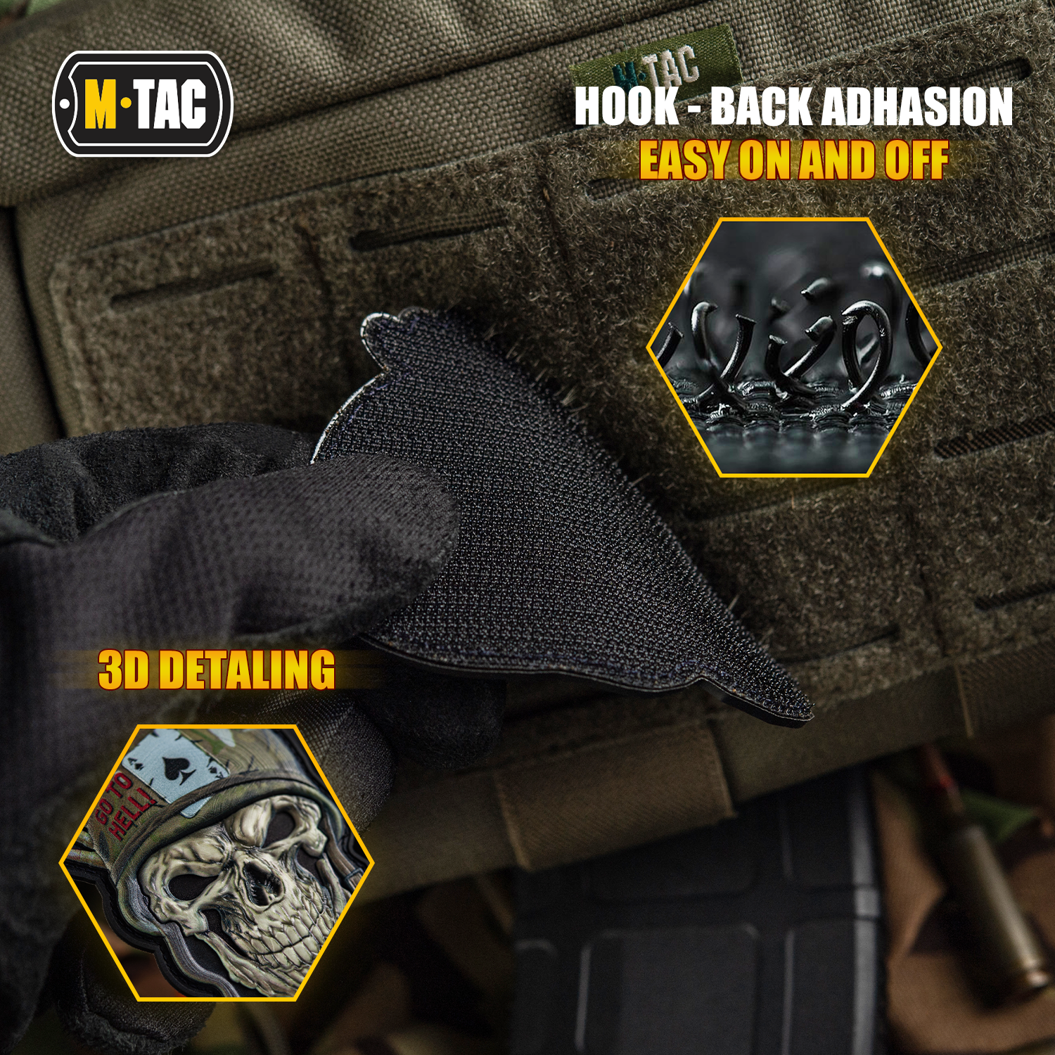 2 Toppe Ricamate Tactical Skull Con Nastro Adesivo, Morbid-Fix, Ideali Per Zaini, Giubbotti E Cappelli, Patch Militare 7,5x5cm