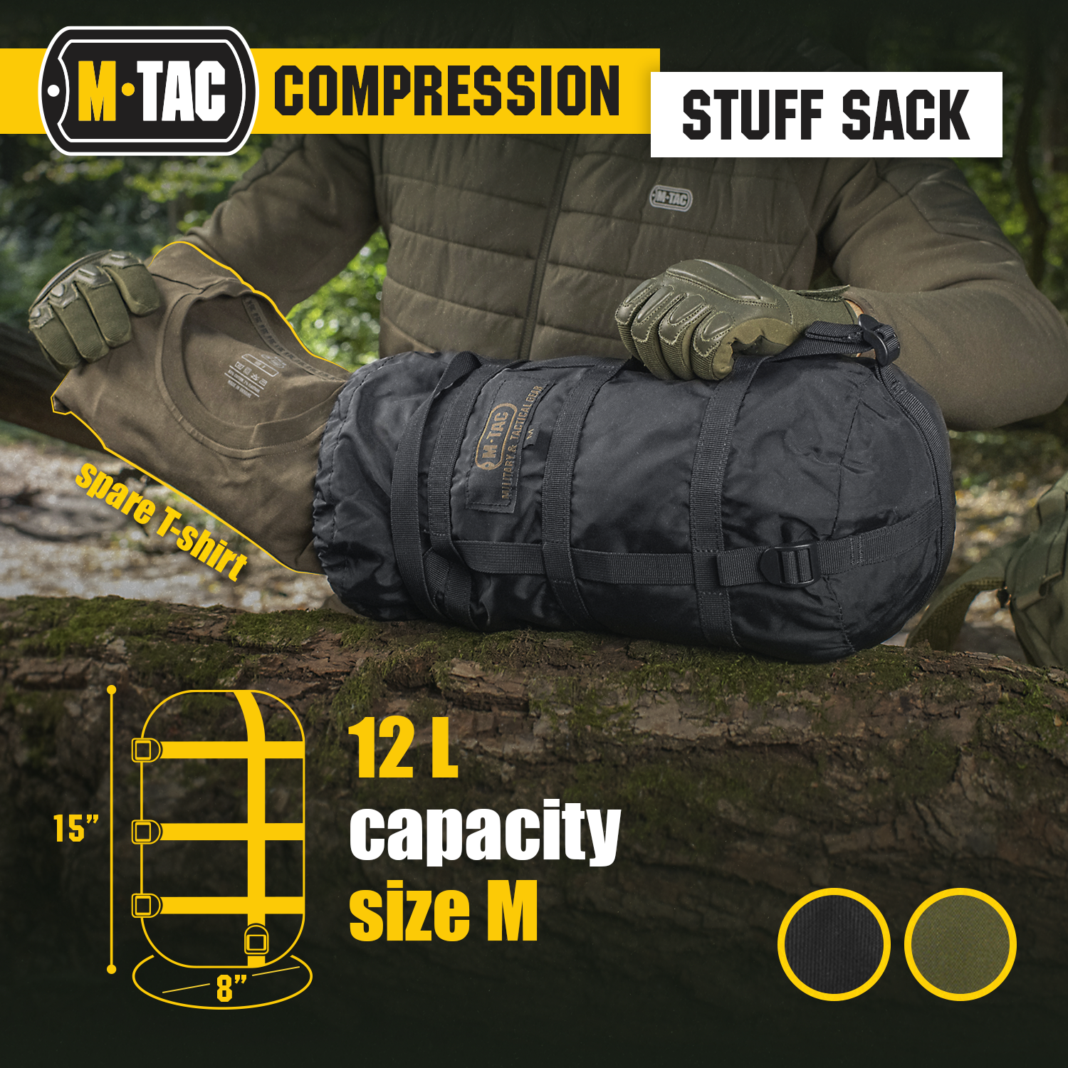 M-Tac Compression Sack X-Large Black / X-Large