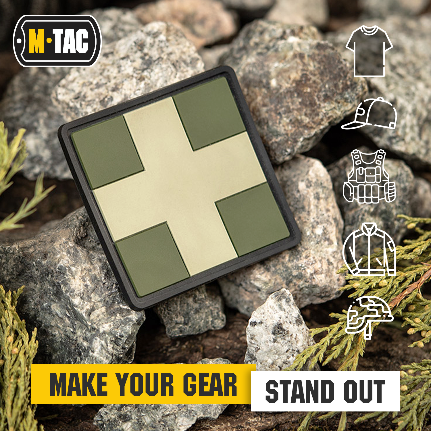 M-Tac patch Medic Cross Square PVC