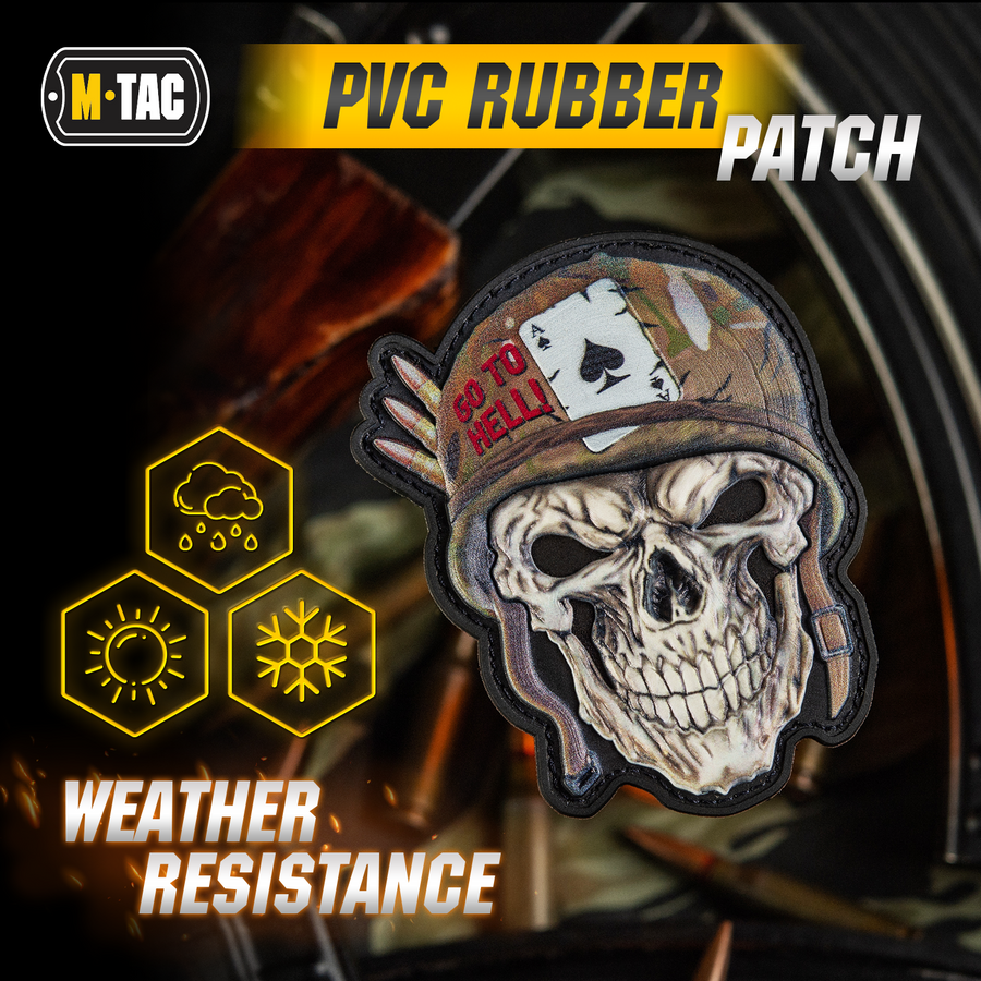 M-Tac Patch Skull in a Helmet PVC