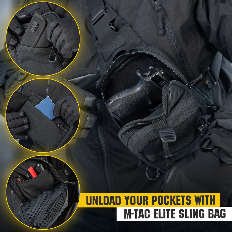 Ergonomic M-Tac shoulder pocket Elite Hex cz - shop