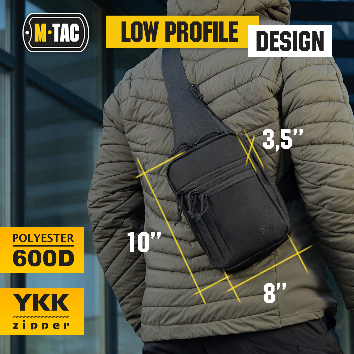 M-Tac Tactical Bag Shoulder Chest Pack with Sling Jean Blue