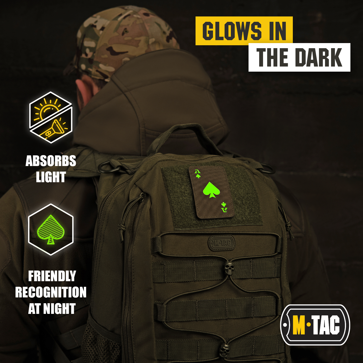 M-Tac patch Ace of Spades Laser Cut - M-TAC