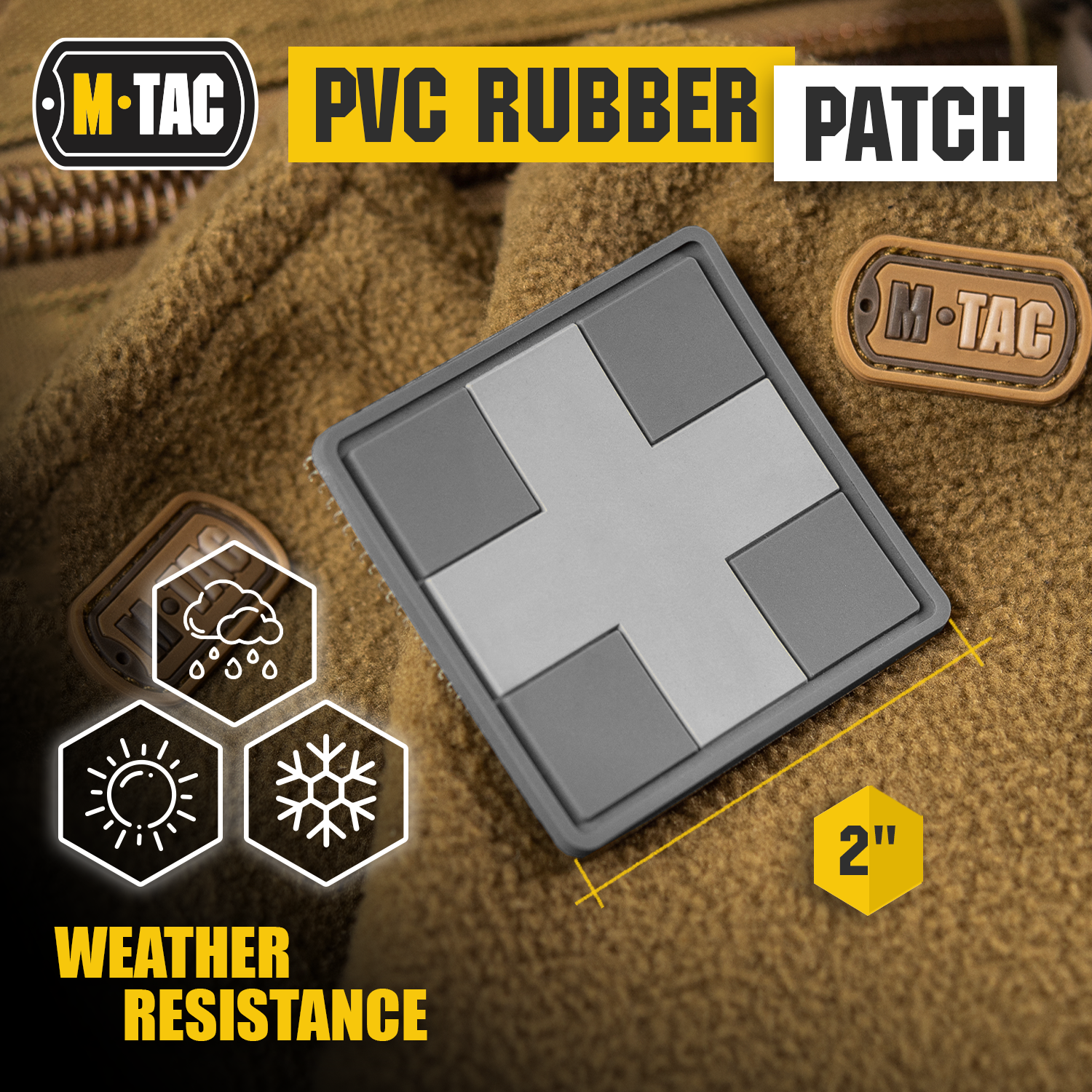 M-Tac patch Medic Cross Square PVC - M-TAC