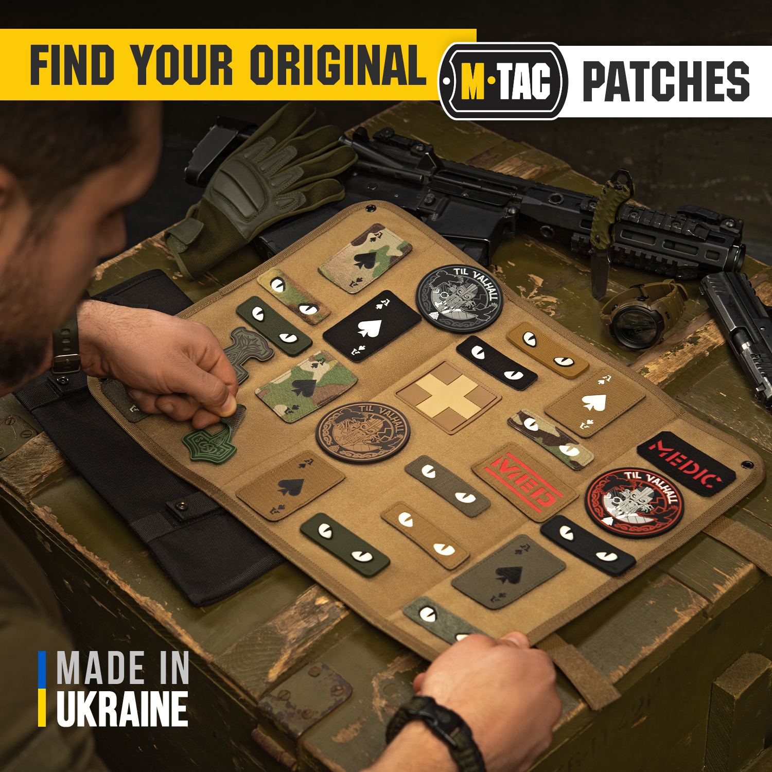 M-Tac patch Medic Cross Square PVC - M-TAC