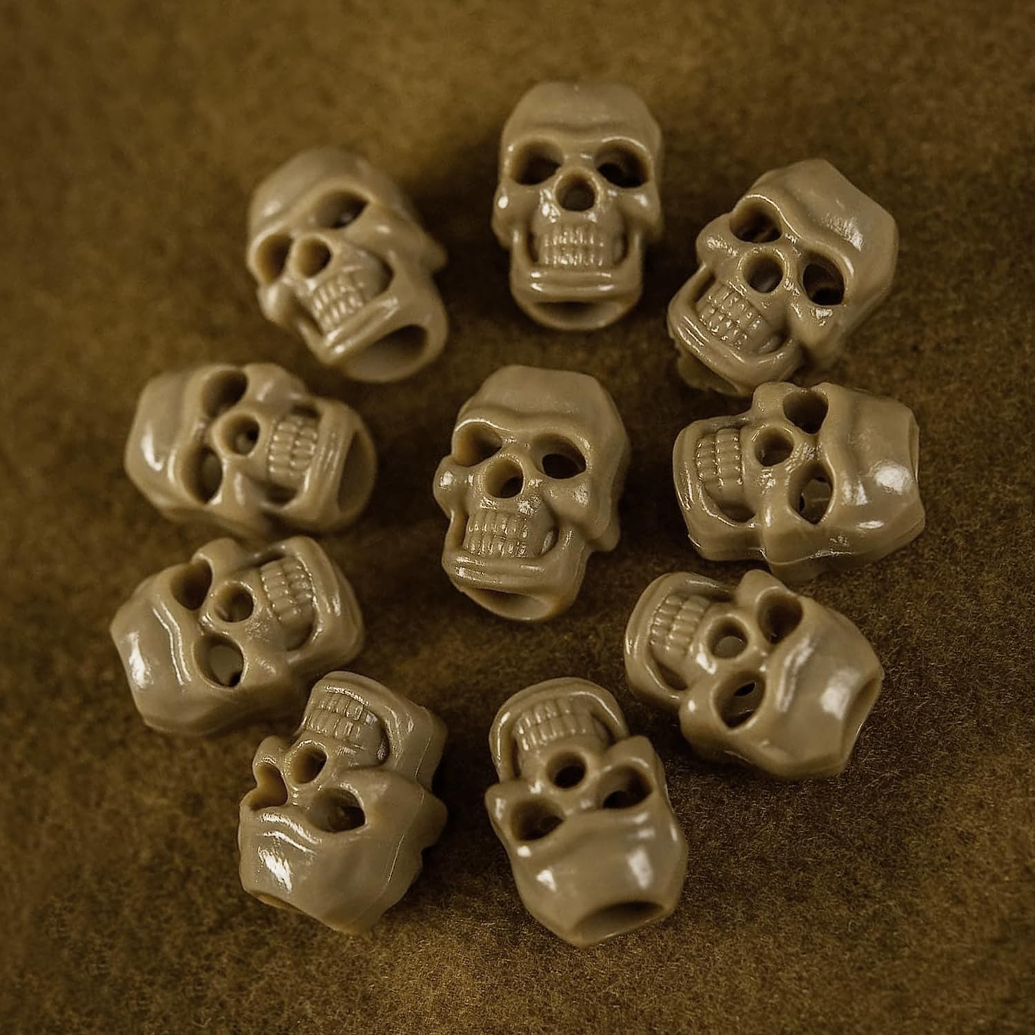 M-Tac Skull Stopper Beads - (Set of 10)