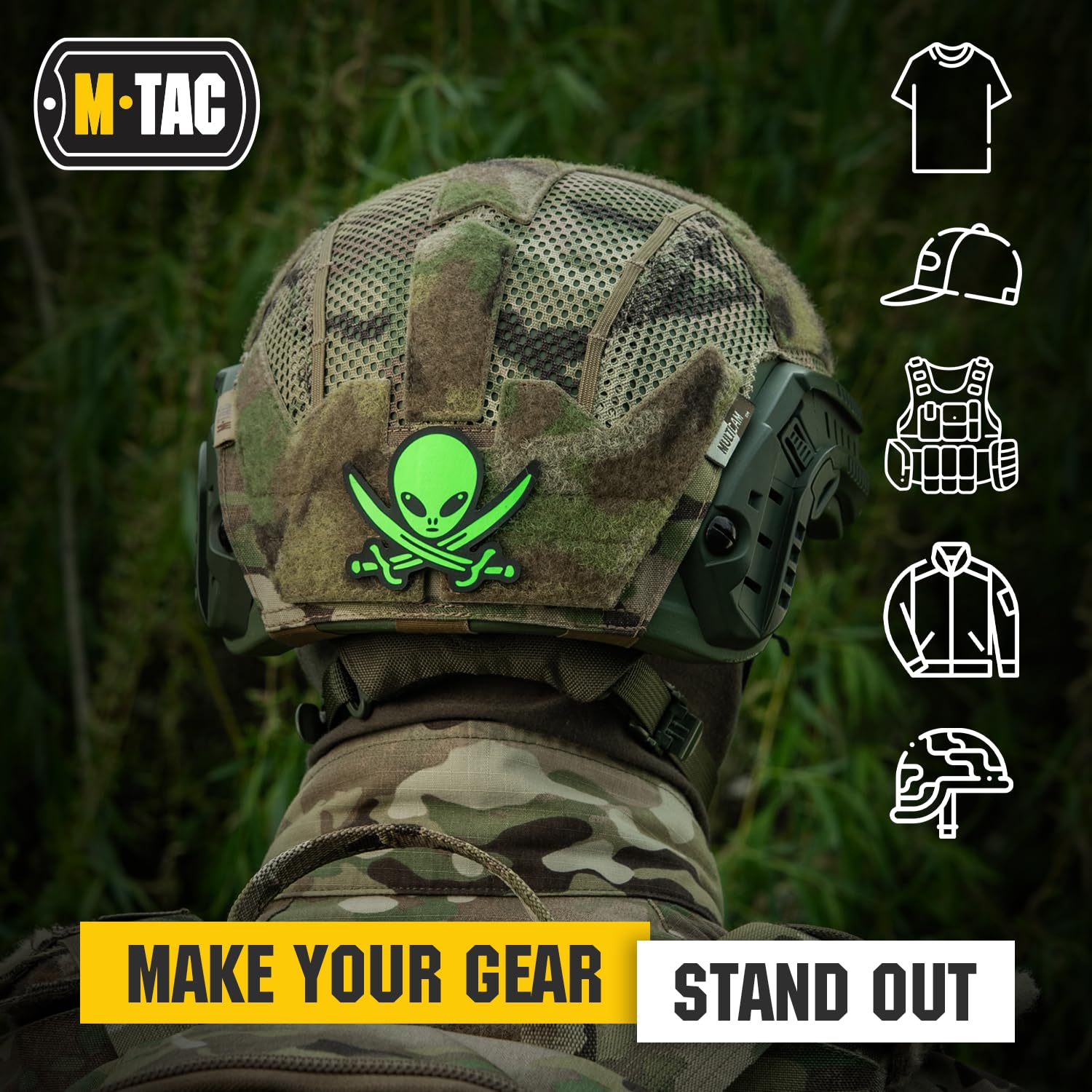 M-Tac Morale Patch Alien PVC - M-Tac
