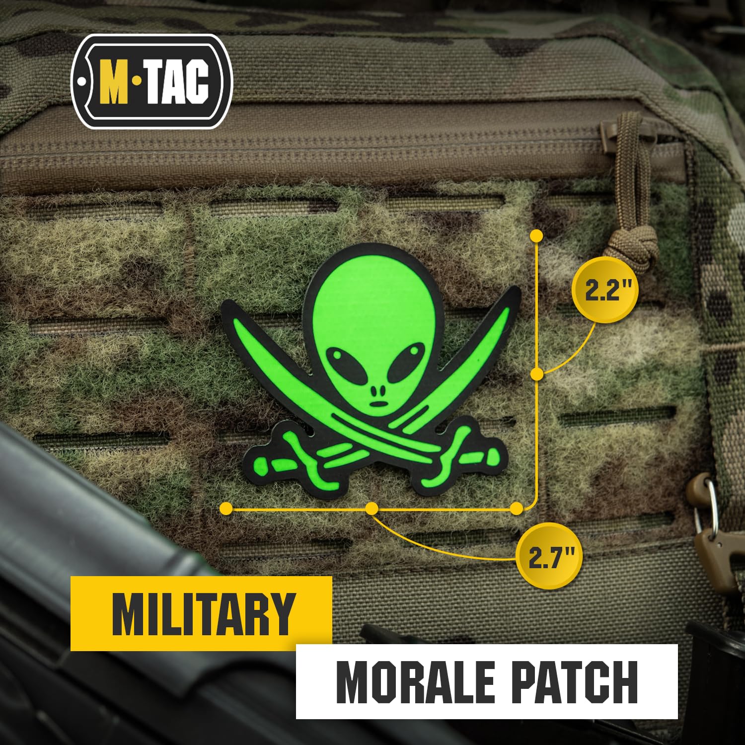 M-Tac Morale Patch Alien PVC - M-Tac