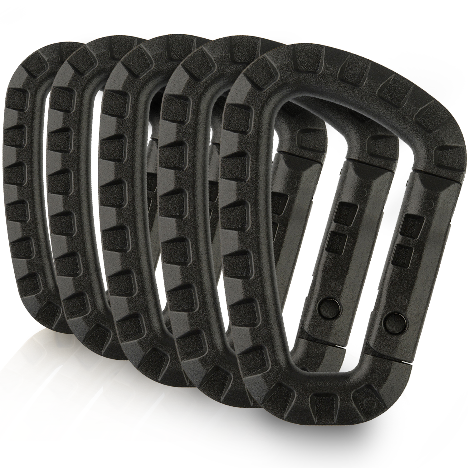 M-Tac Plastic Carabiners (Set of 5) - M-TAC