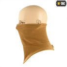 Brown balaclava on a mannequin head with M-Tac and Polartec logos.