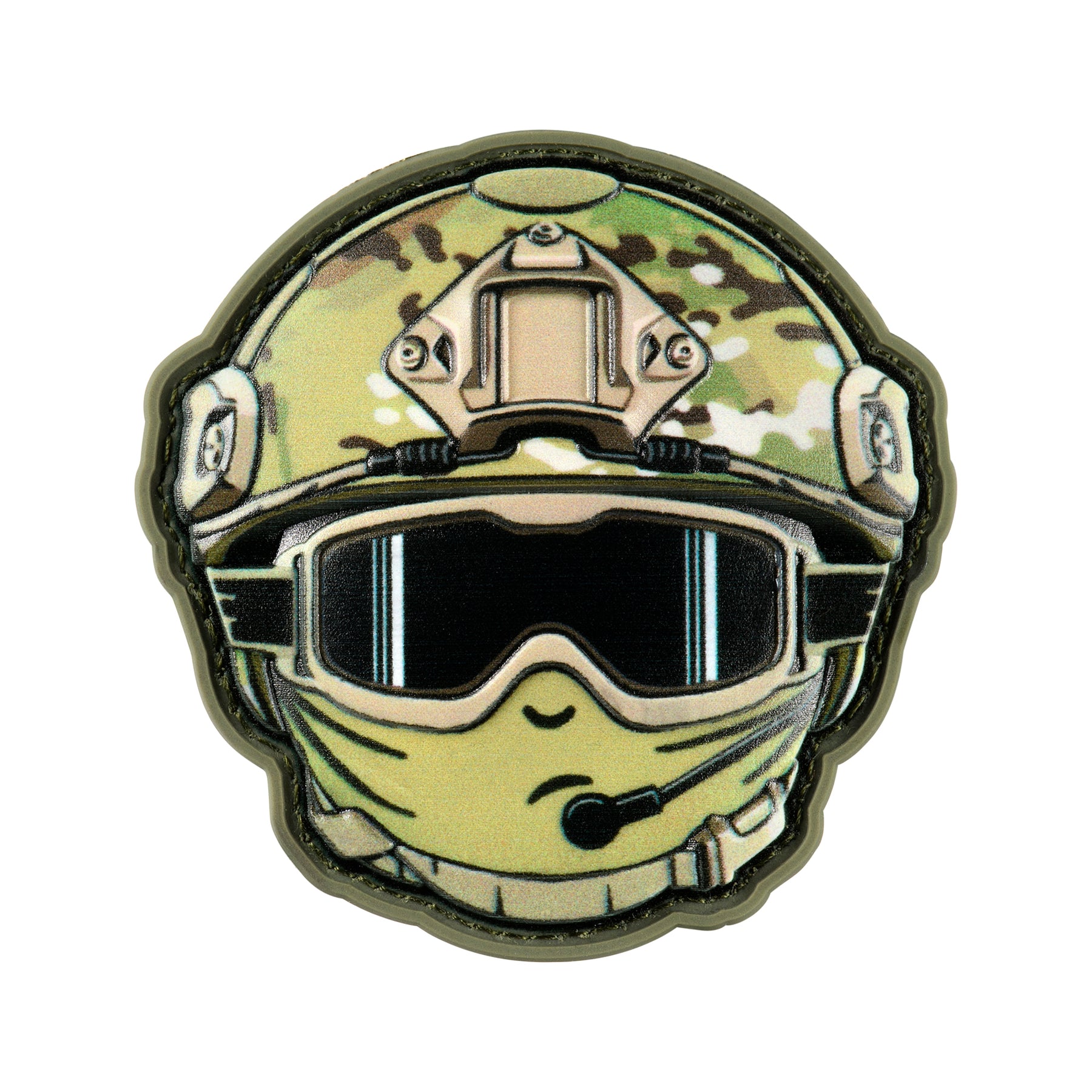 3D PVC tactical morale military airsoft biker patch Skull go to
