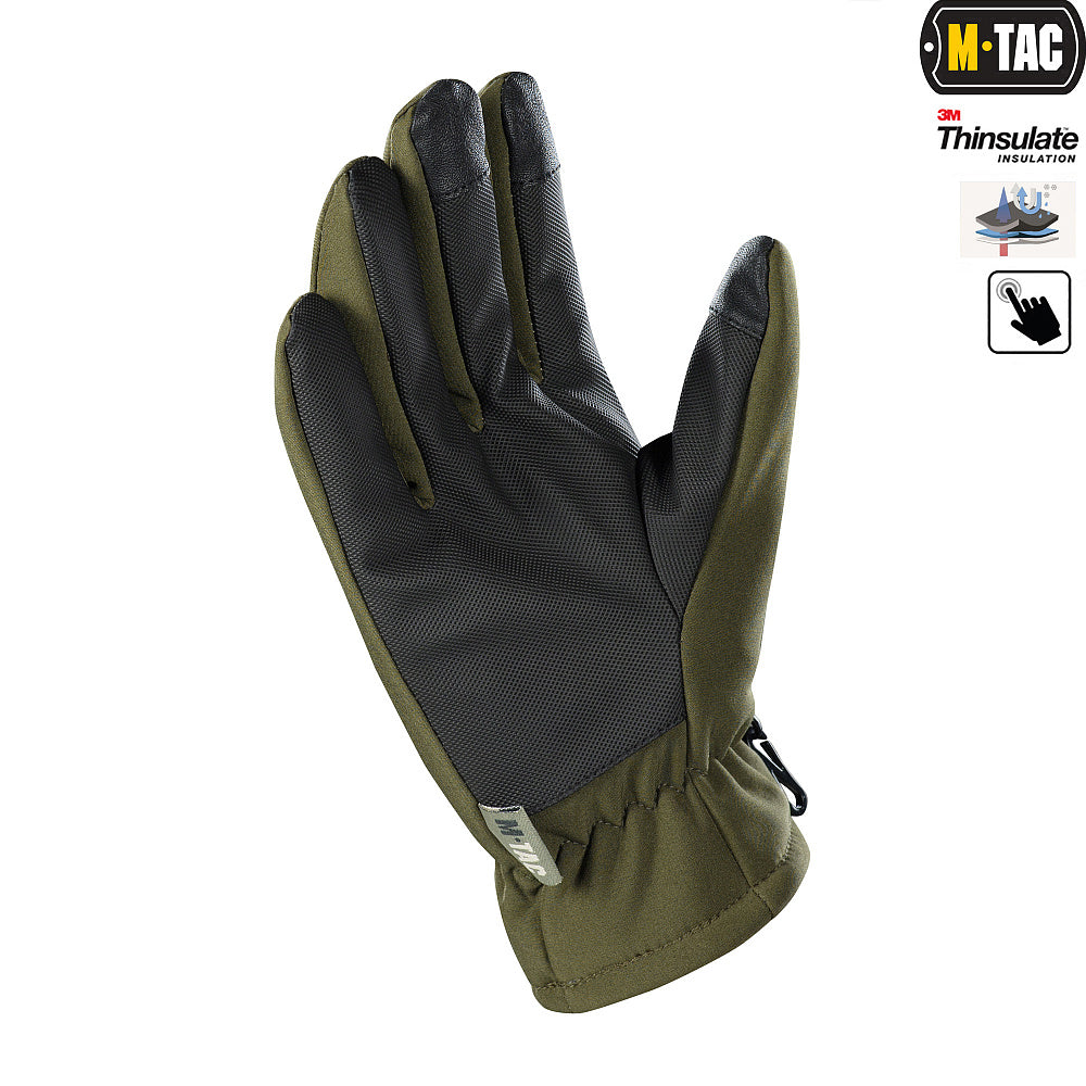 M-Tac Gloves Soft Shell Thinsulate - M-TAC