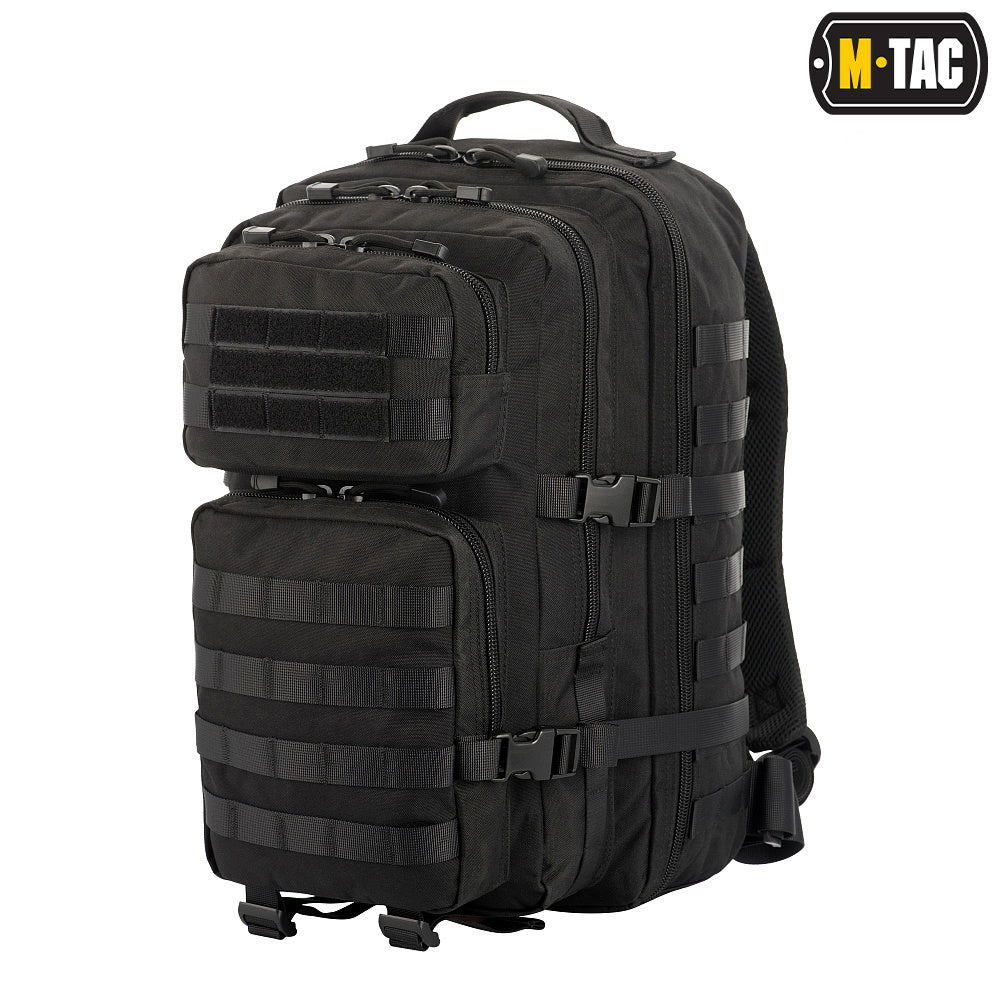 Mil-Tec 20l Small Laser Cut Assault US Tactical Backpack MOLLE Black for  sale online