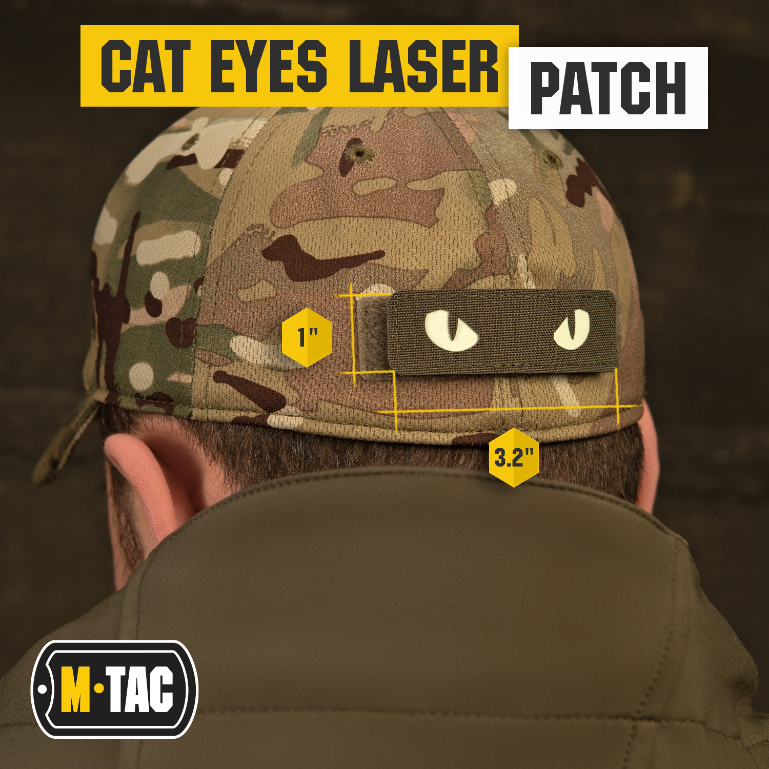 M-Tac patch Cat Eyes Laser Cut