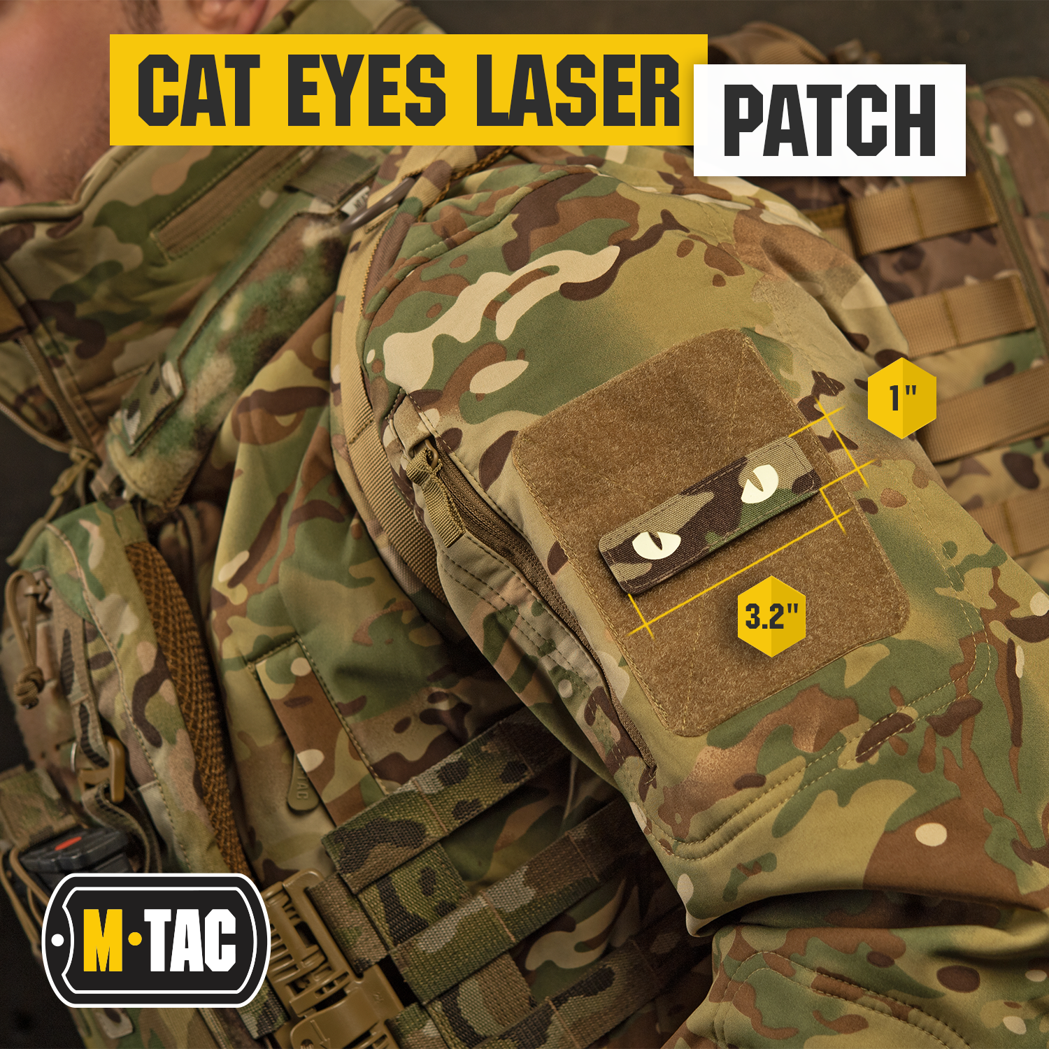 M-Tac patch Cat Eyes Laser Cut - M-TAC