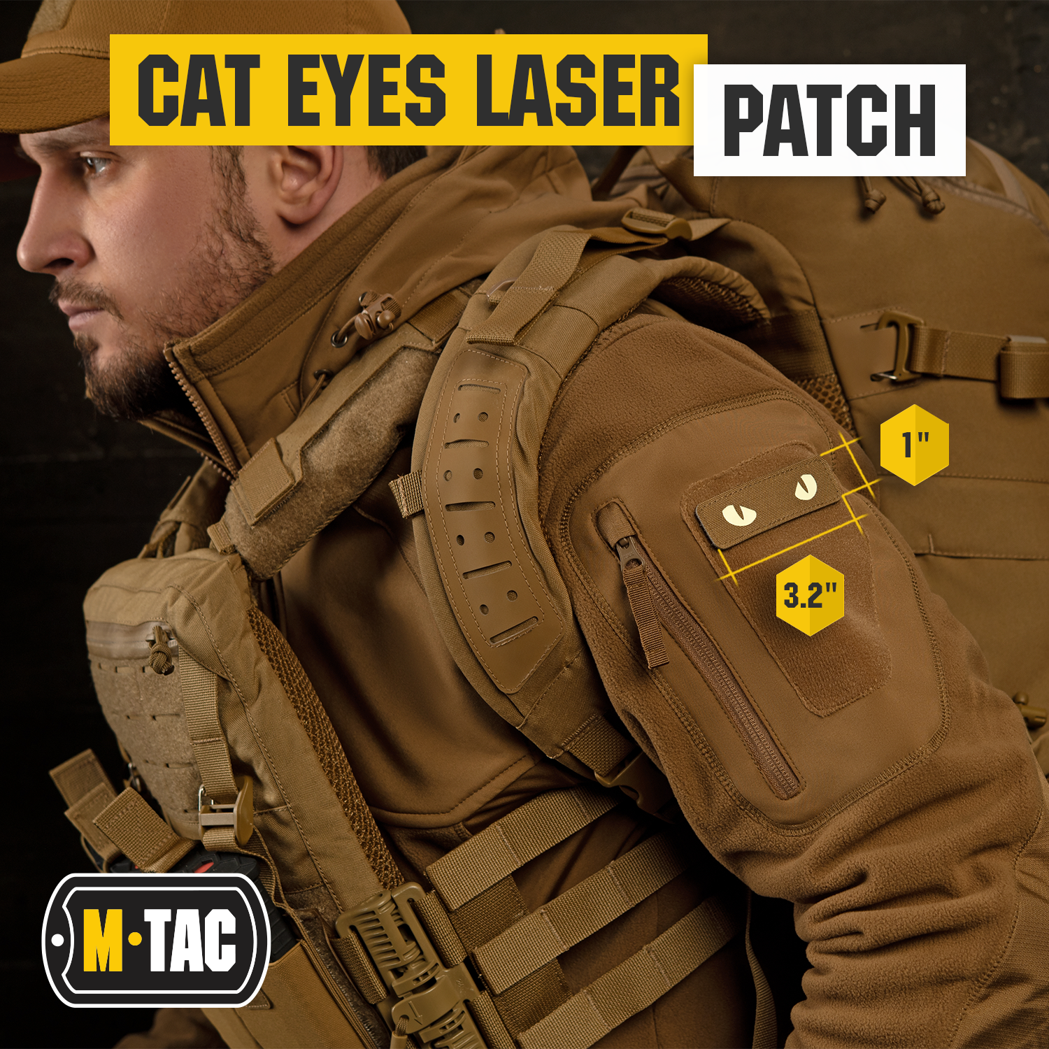 M-Tac patch Cat Eyes Laser Cut - M-TAC