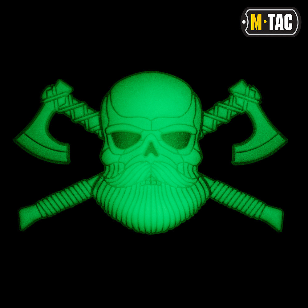M-Tac Bearded Skull with Axes 3D PVC