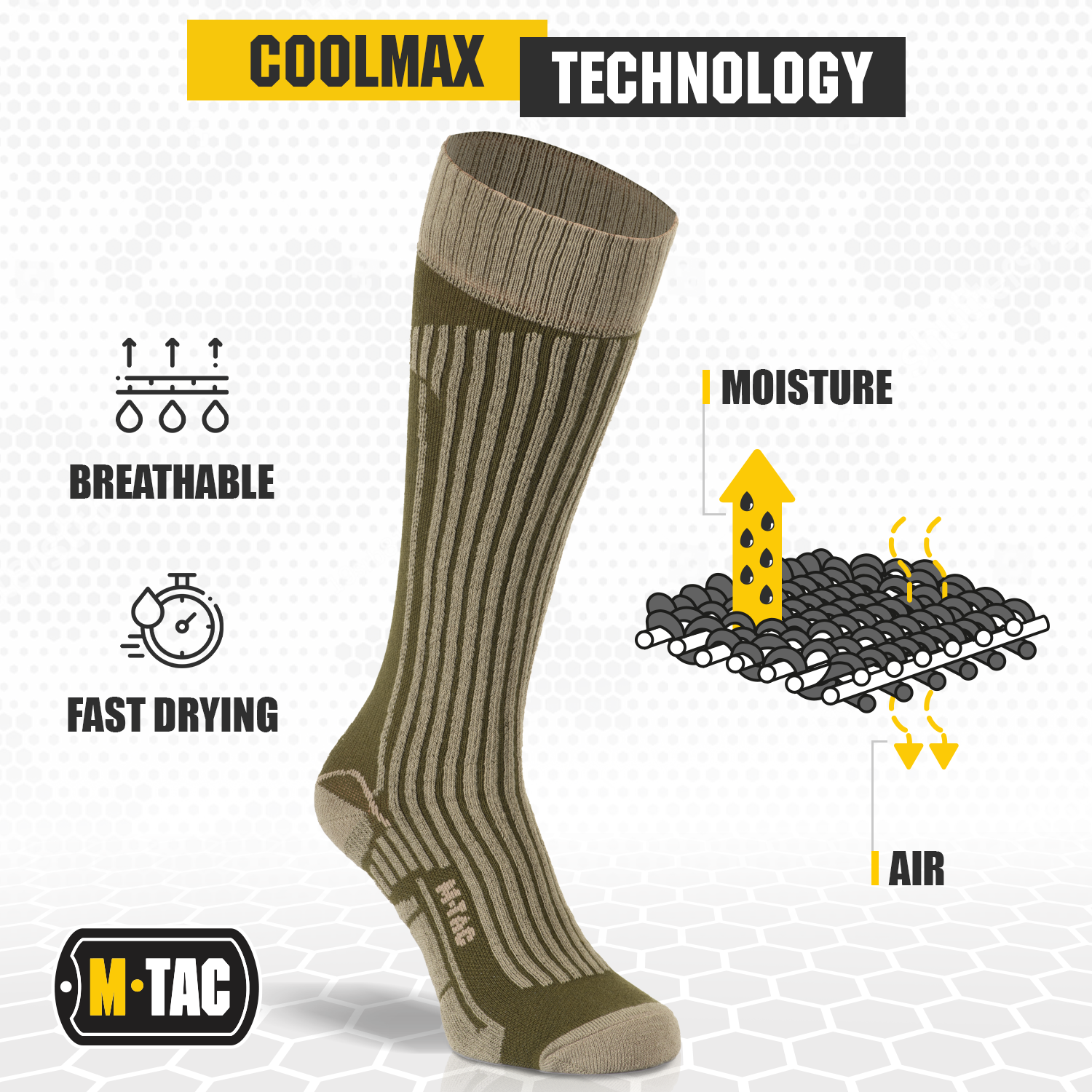 M-Tac Military Mid Calf Socks (Set of 2)