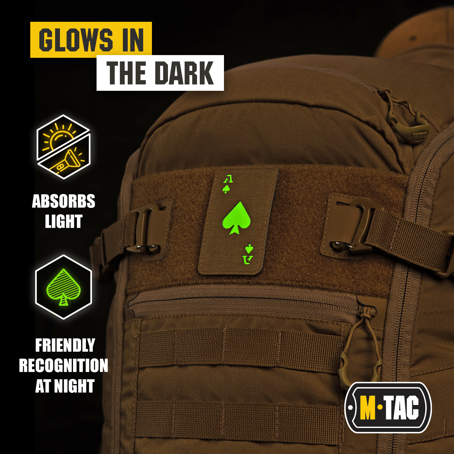 M-Tac Ace of Spades Patch Death Card – Parche táctico de moral para equipo  militar – Parches del ejército para ropa, chaquetas, mochilas, sombreros –