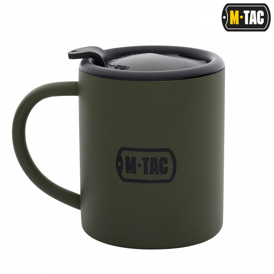 M-Tac 9oz Insulated Mug with a Lid Olive