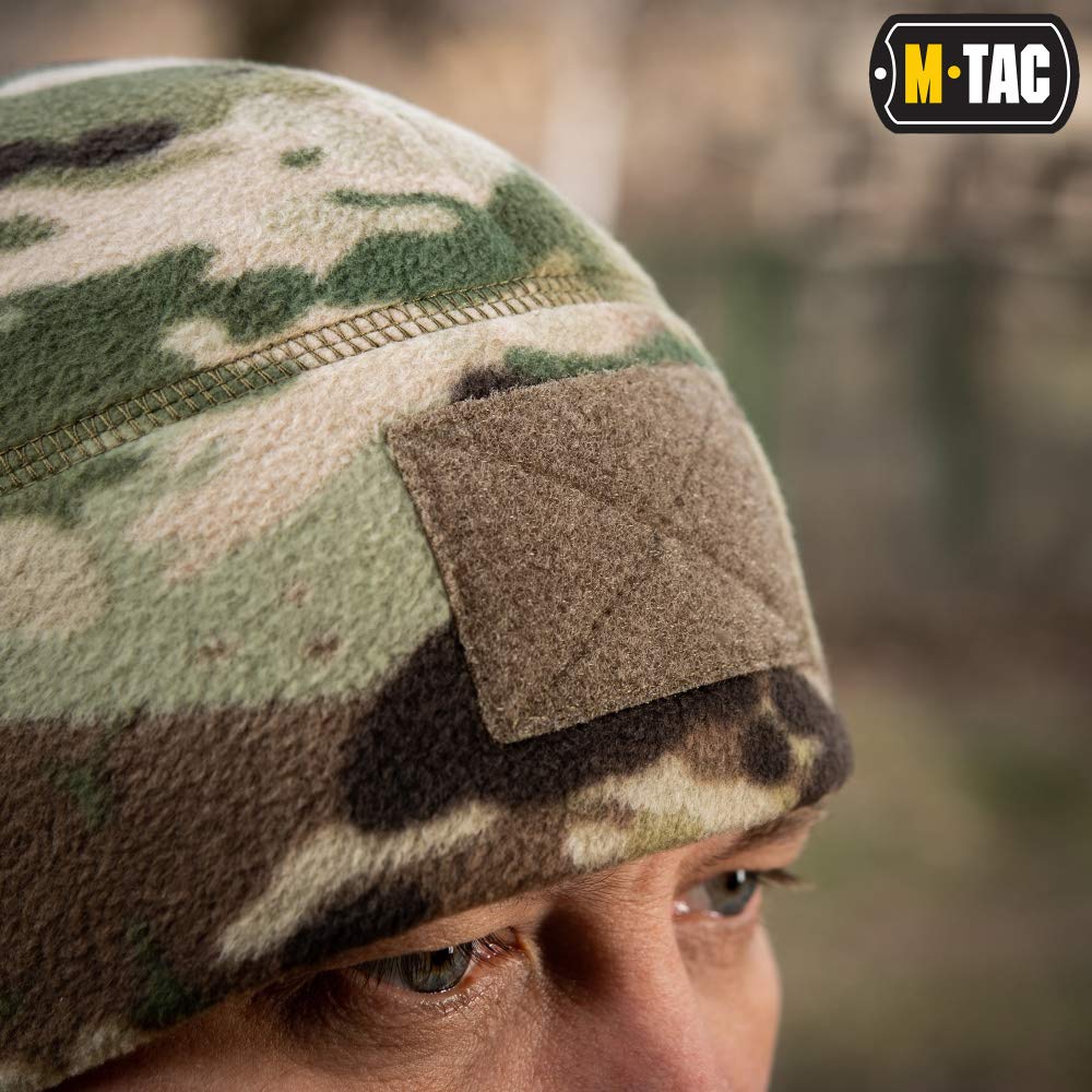 M-Tac Fleece Tactical Watch Cap Beanie With Patch Panel (270 g/m2)