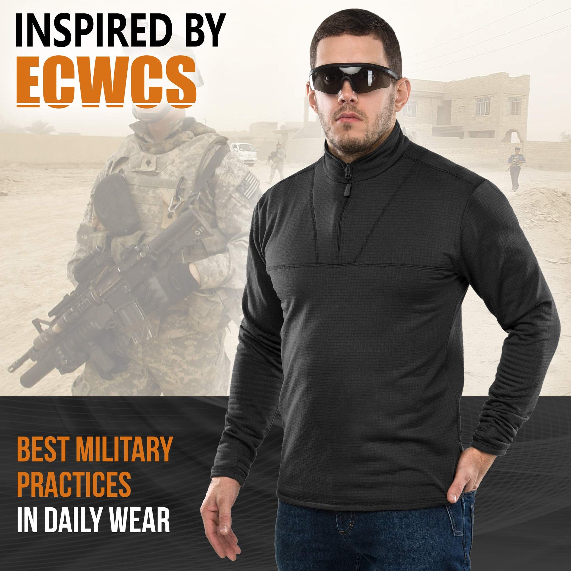 Gen III Level II Tactical Military Thermal Waffle Knit ECWCS All