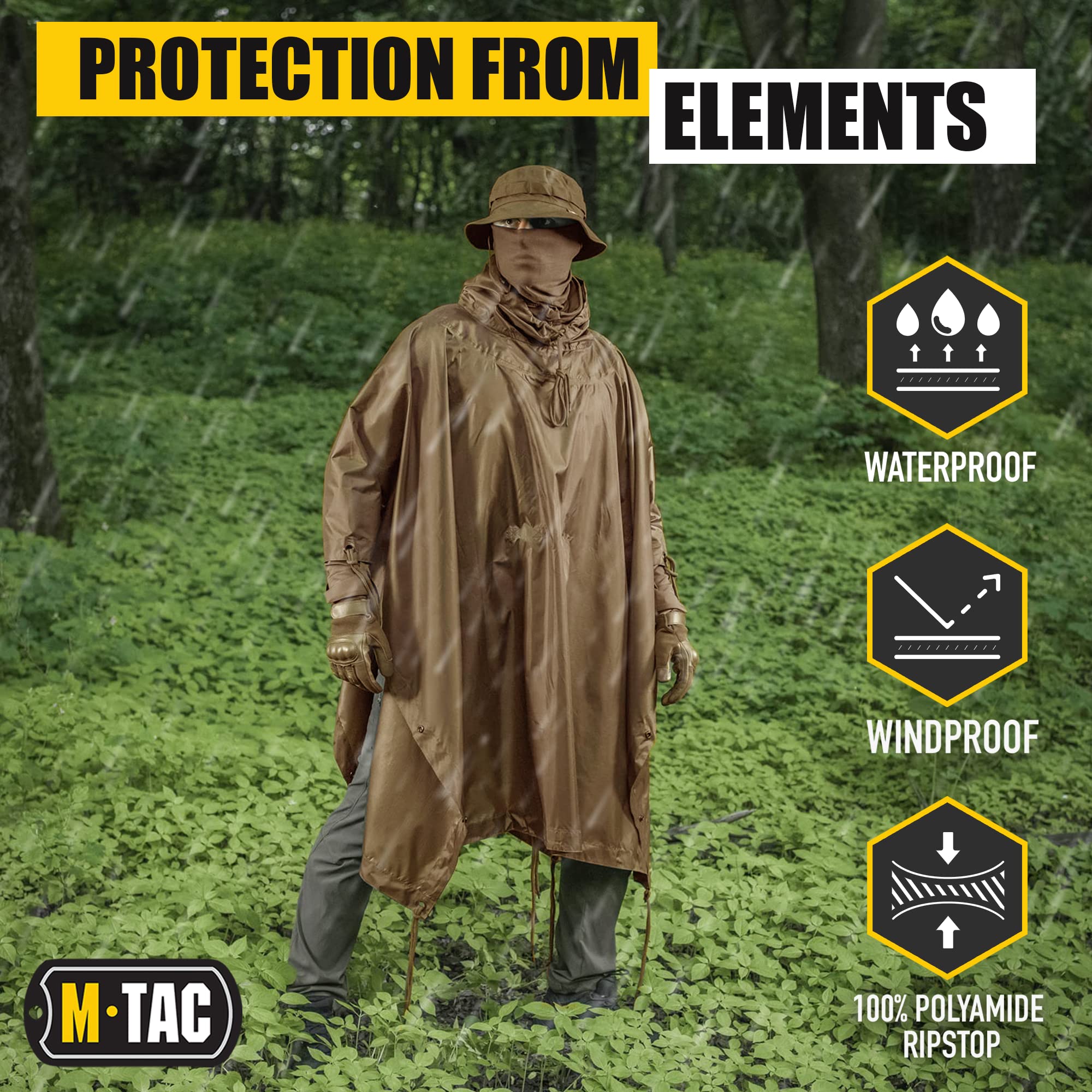 M-Tac Waterproof Poncho – M-TAC