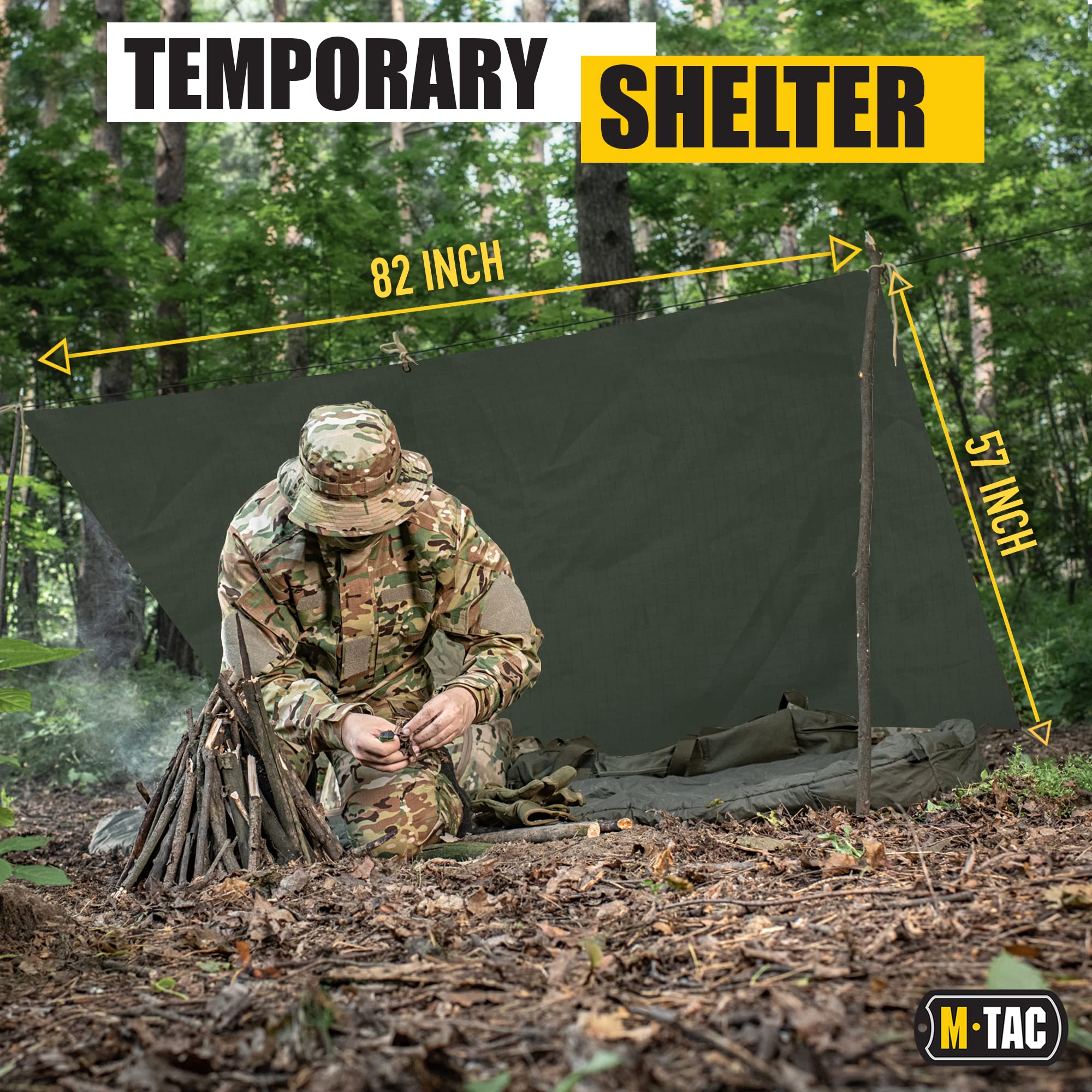 a tacs tarp M-Tac Waterproof Poncho, Olive