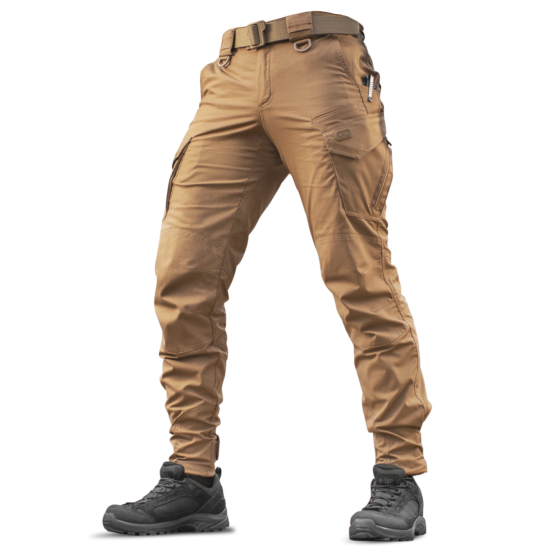 Aggressor Flex - Tactical Pants - Men Black Cotton with Cargo