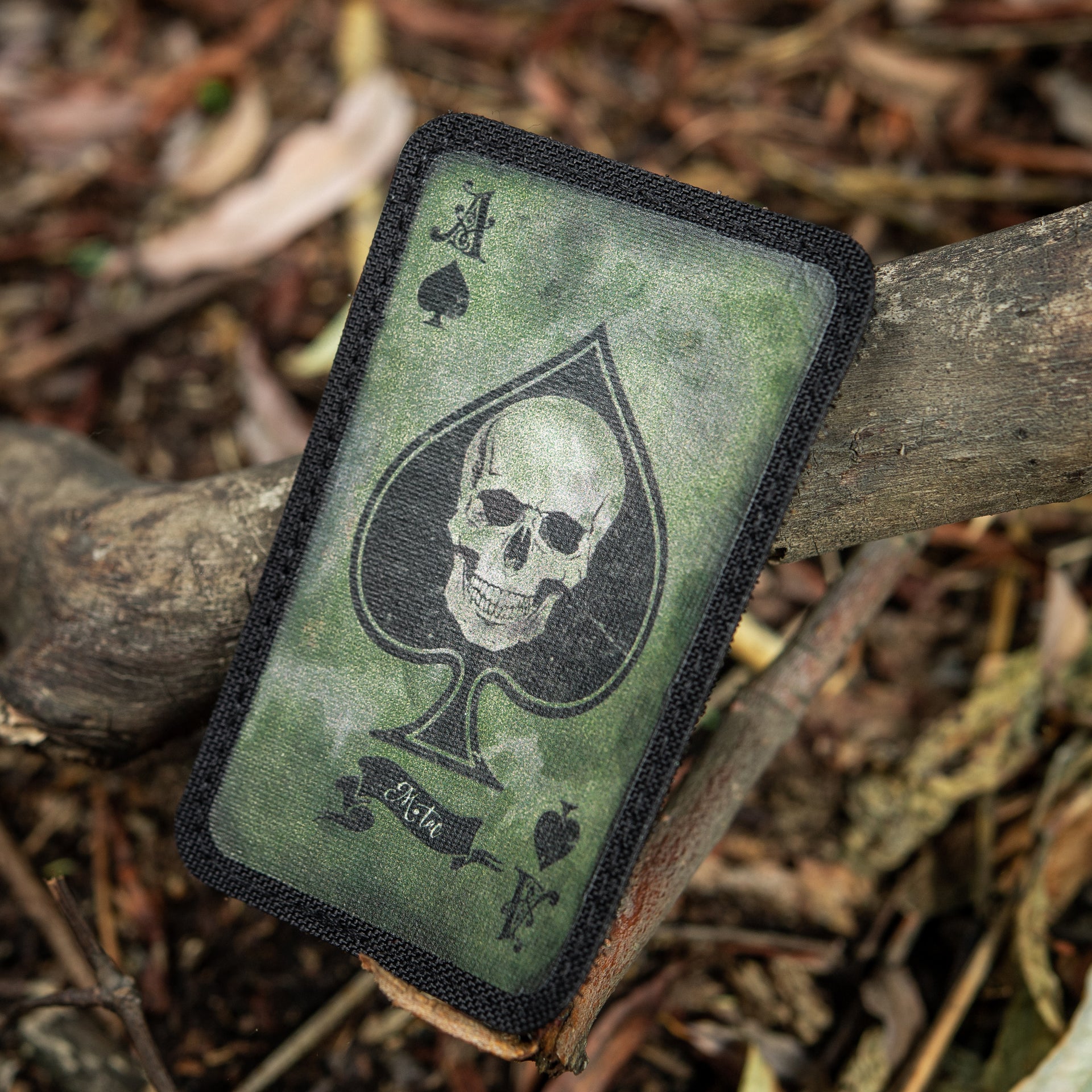 M-Tac Ace of Spades Patch Death Card – Parche táctico de moral para equipo  militar – Parches del ejército para ropa, chaquetas, mochilas, sombreros –