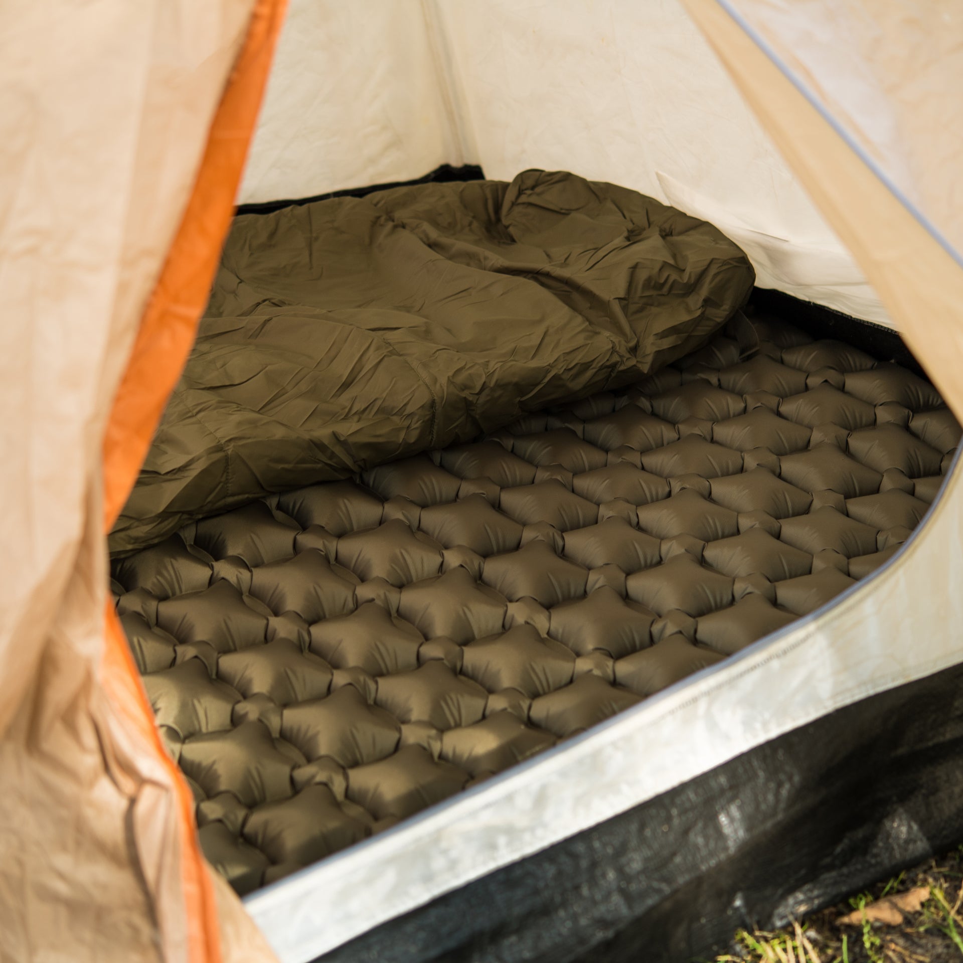 M-Tac inflatable sleeping pad 77" x 47" Olive